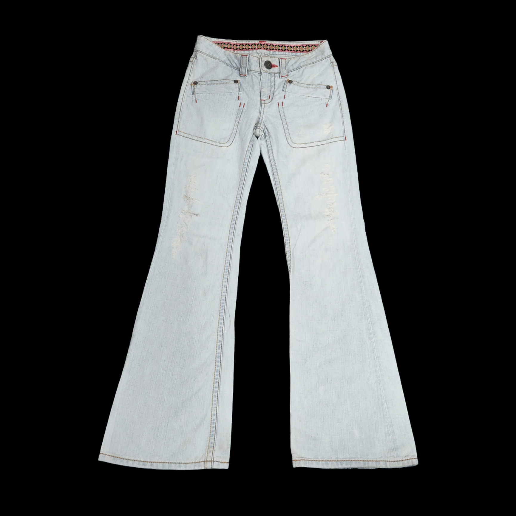 Grace Continental - Island Co. Distressed Flare Jeans