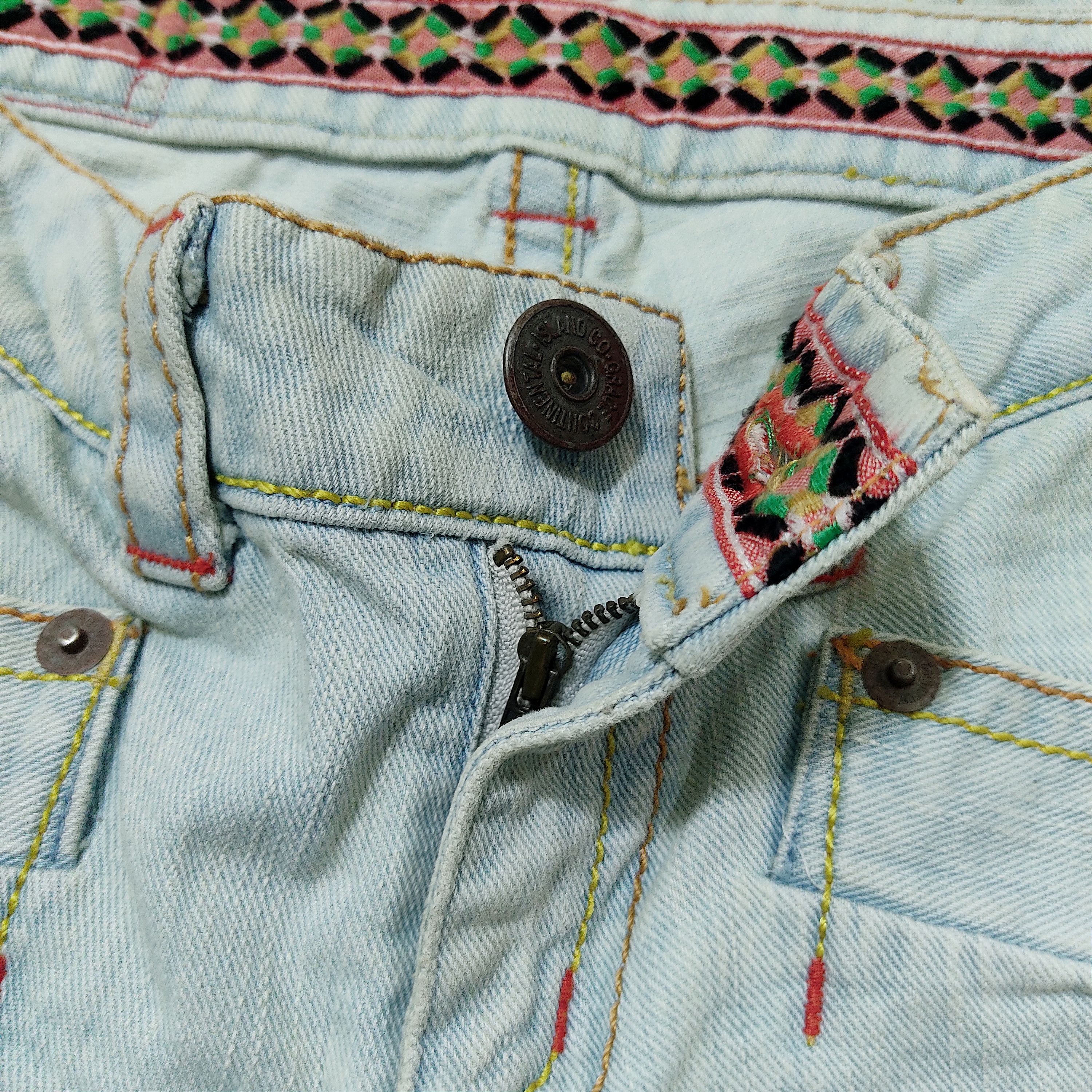 Hysteric Glamour Grace Continental - Island Co. Distressed Flare Jeans Size 29" - 6 Thumbnail