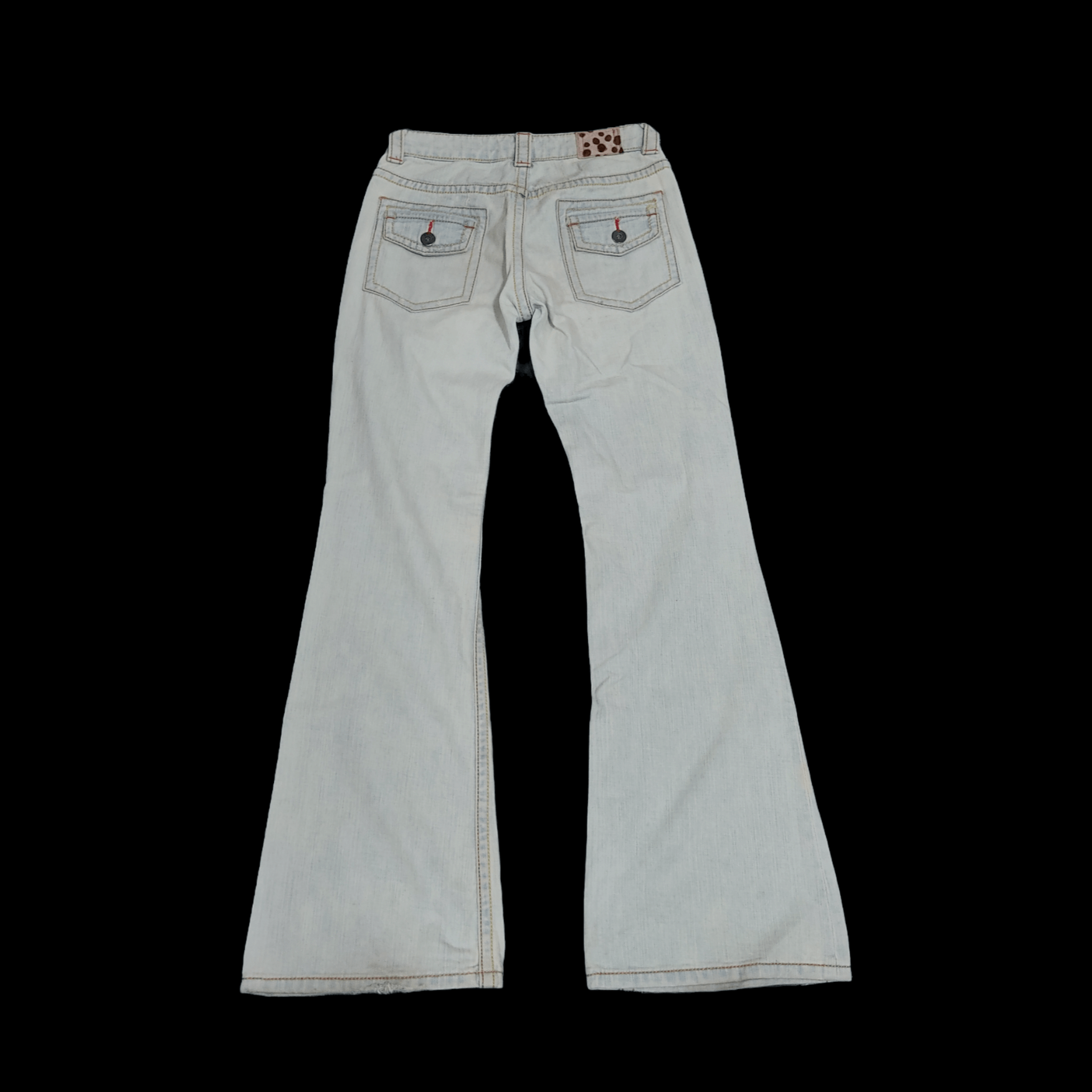 Hysteric Glamour Grace Continental - Island Co. Distressed Flare Jeans Size 29" - 2 Thumbnail