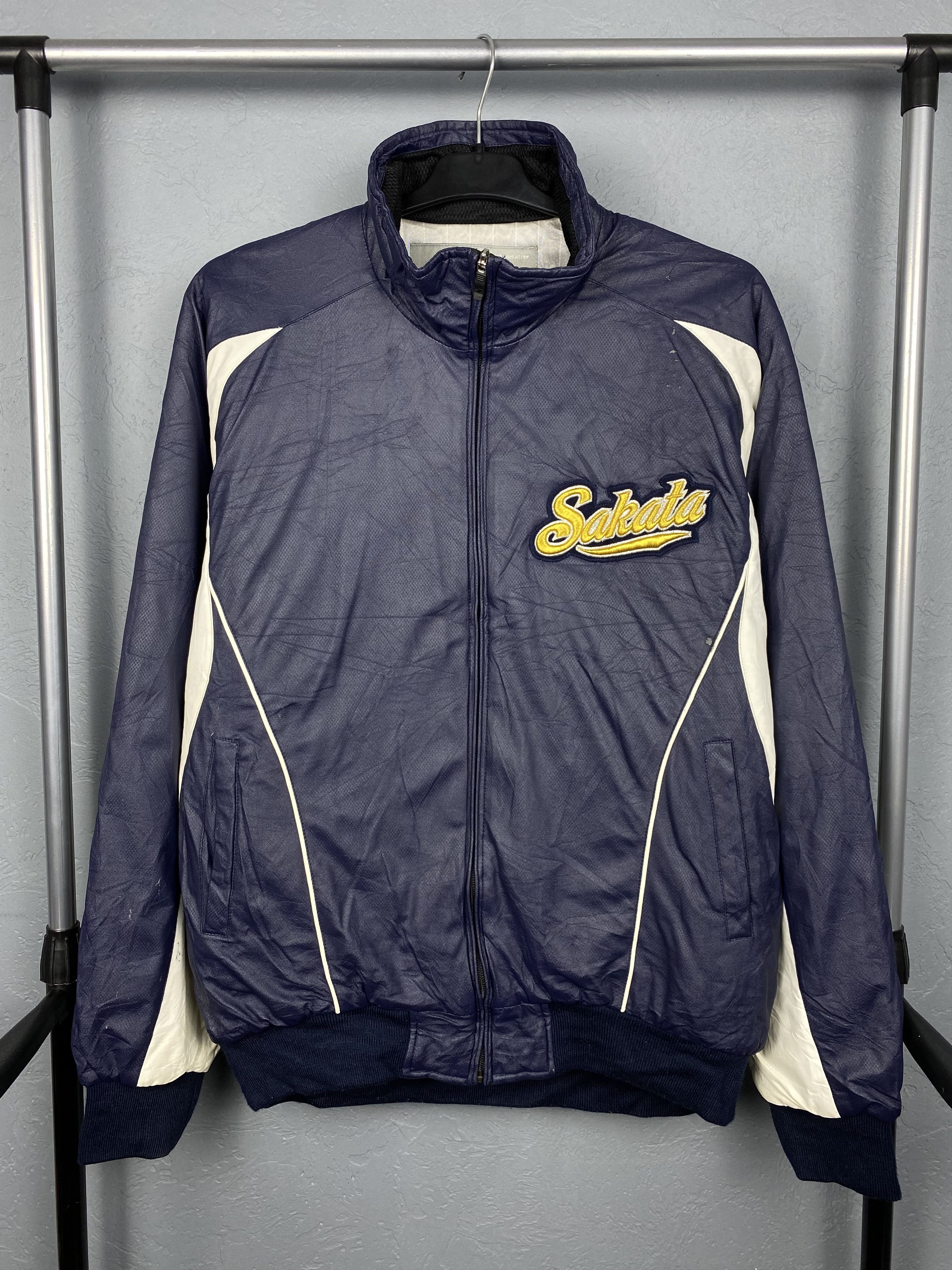 Japanese Brand Sakata Vintage Japanese Baseball Mens Nylon Bomber Jacket Size US L / EU 52-54 / 3 - 1 Thumbnail