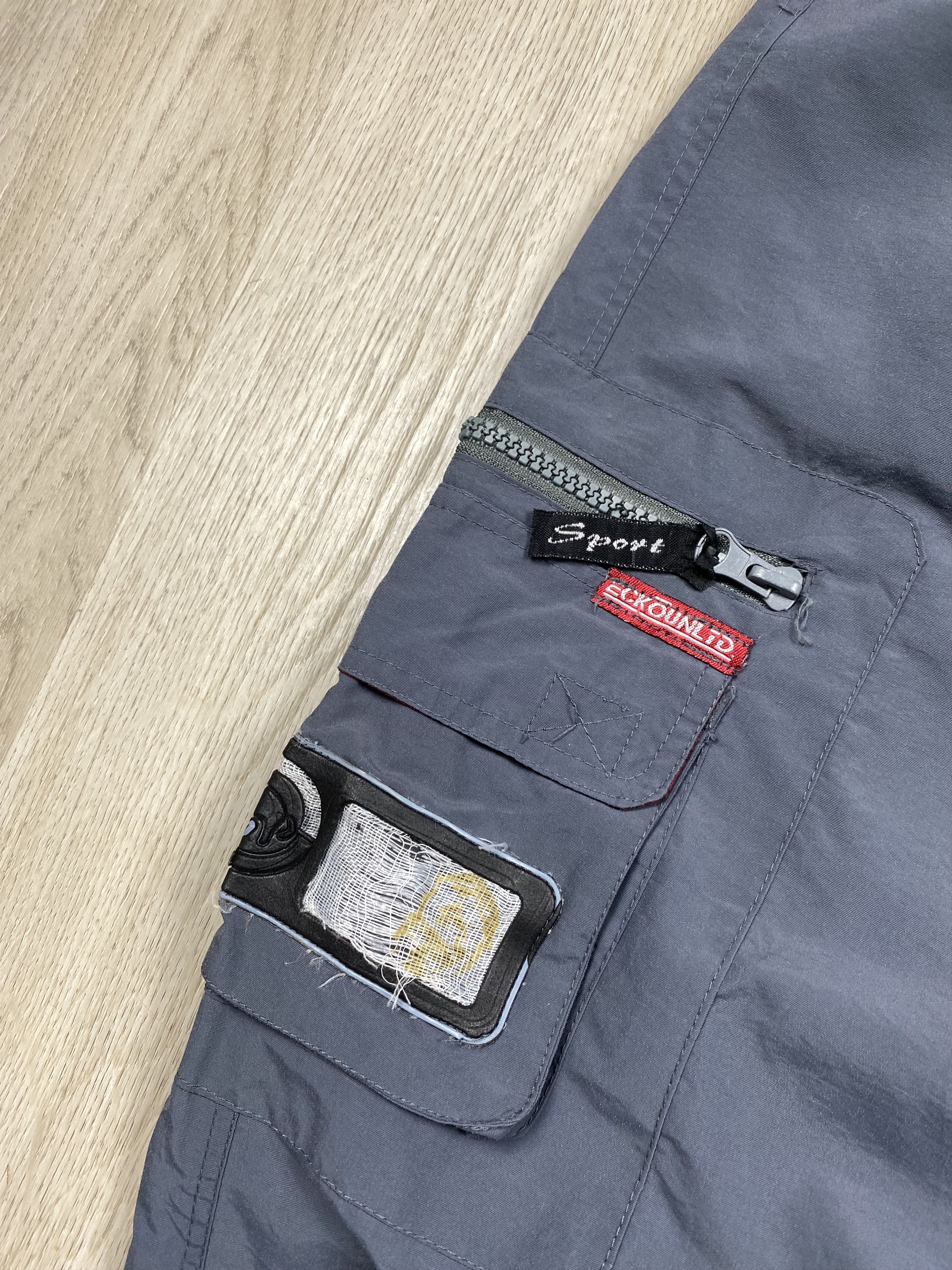 Ecko Unltd. Ecko Unltd. Vintage Baggy Cargo Nylon Rap Pants Insulated Size US 36 / EU 52 - 5 Thumbnail