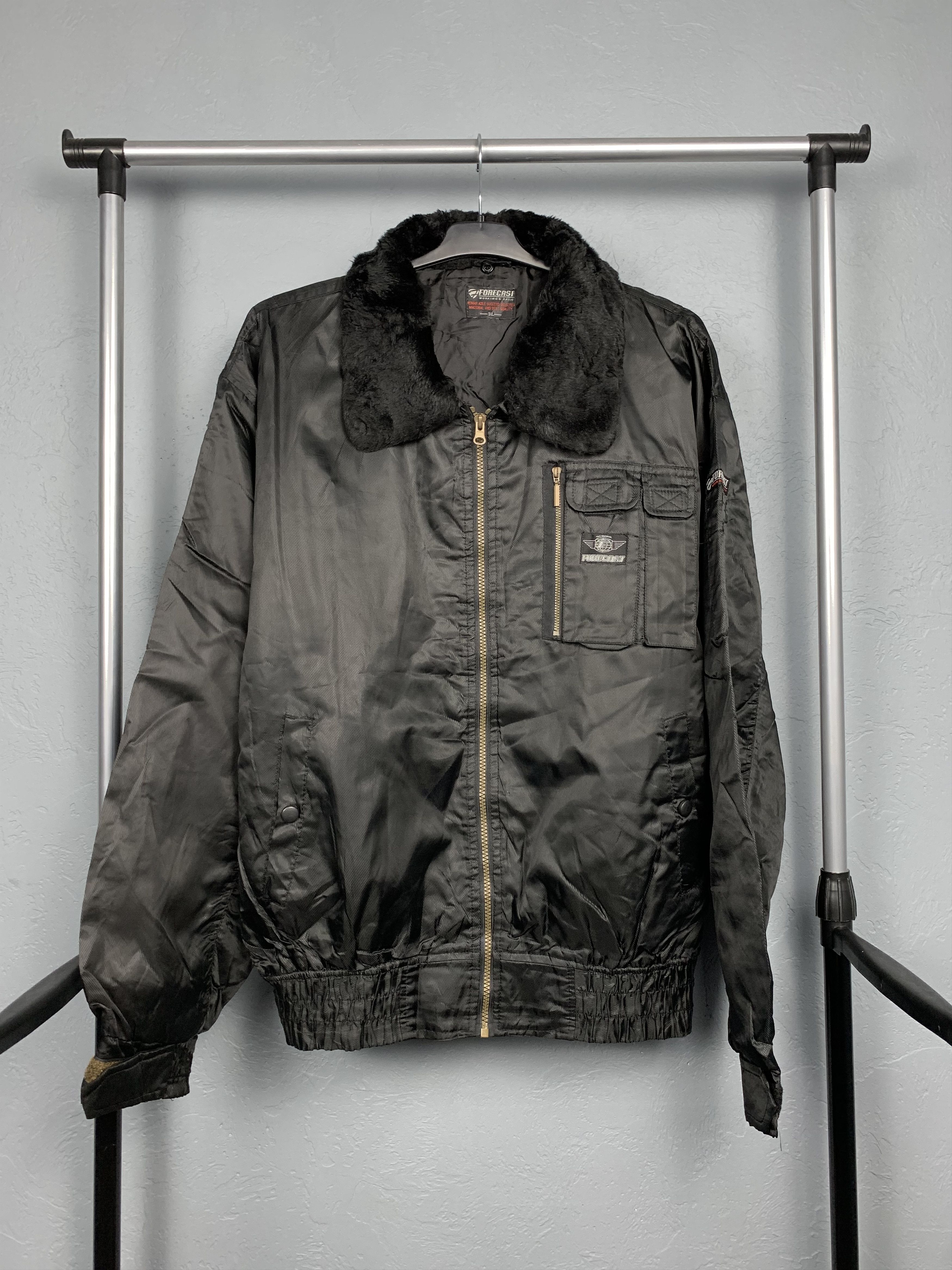 Japanese Brand Forecast 90s Vintage Mens Nylon Bomber Jacket Size US L / EU 52-54 / 3 - 1 Thumbnail