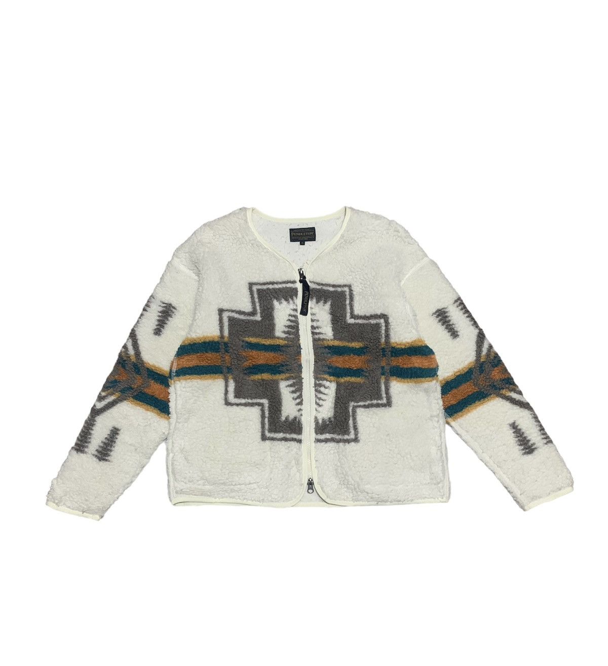 Pendleton Vintage Pendleton Navajo Sherpa Cardigan Jacket Size US S / EU 44-46 / 1 - 1 Thumbnail