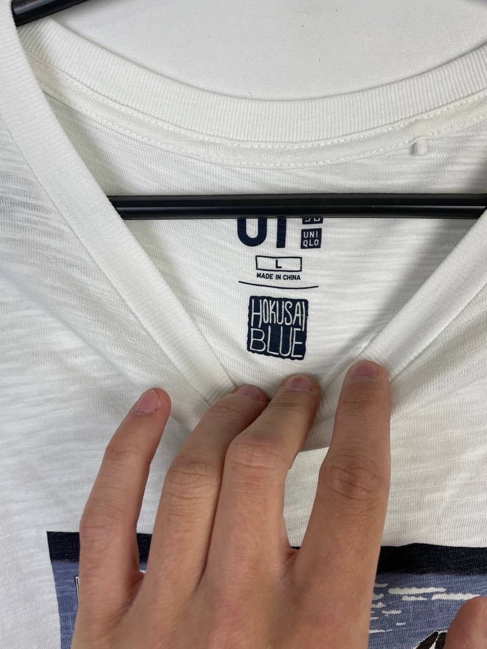 Uniqlo Uniqlo Hokusai Blue vintage t-shirt size L Size US L / EU 52-54 / 3 - 4 Thumbnail