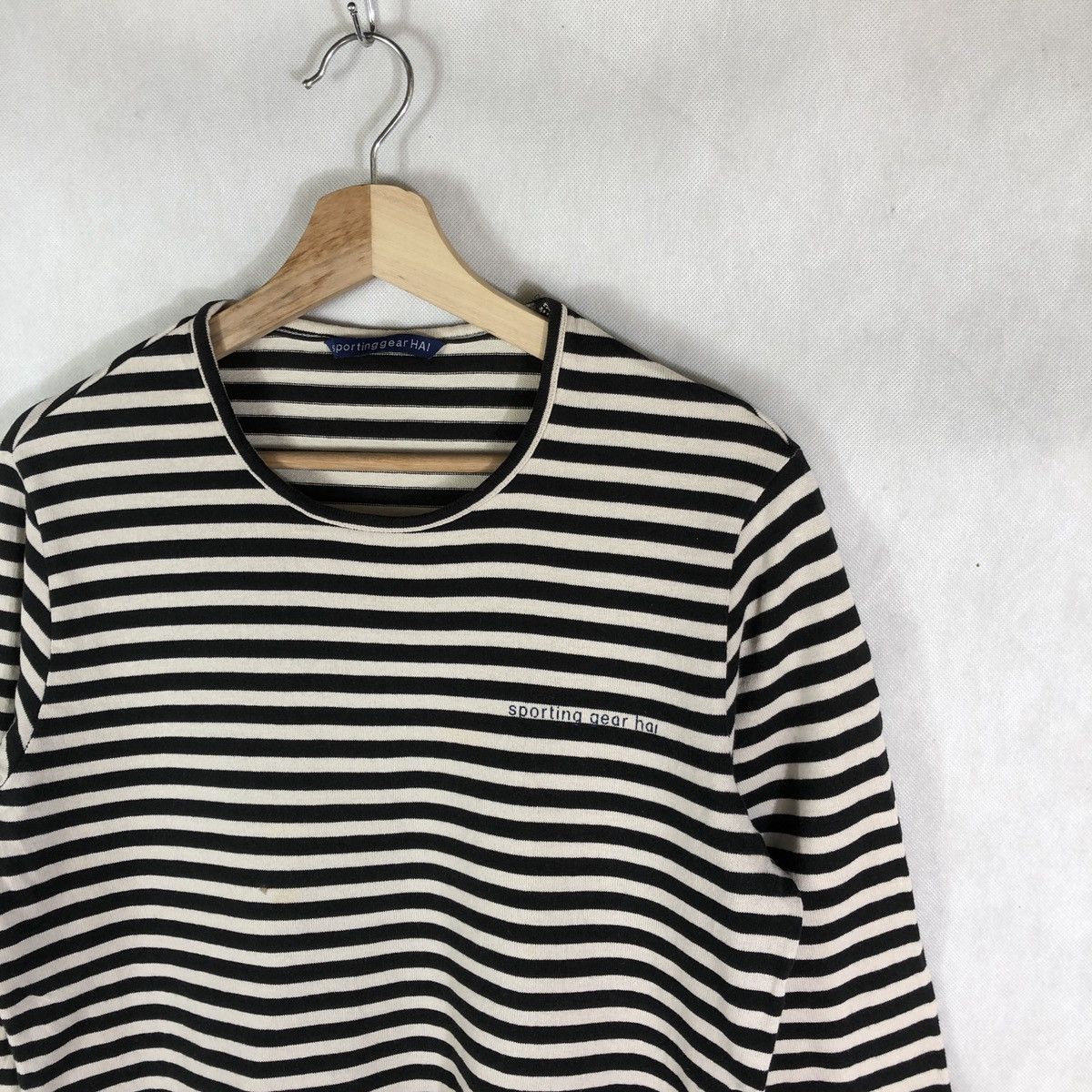 Hai Sporting Gear × Issey Miyake Hai Sporting Gear by Issey Miyake Designer Stripes Tshirt Size M / US 6-8 / IT 42-44 - 3 Thumbnail
