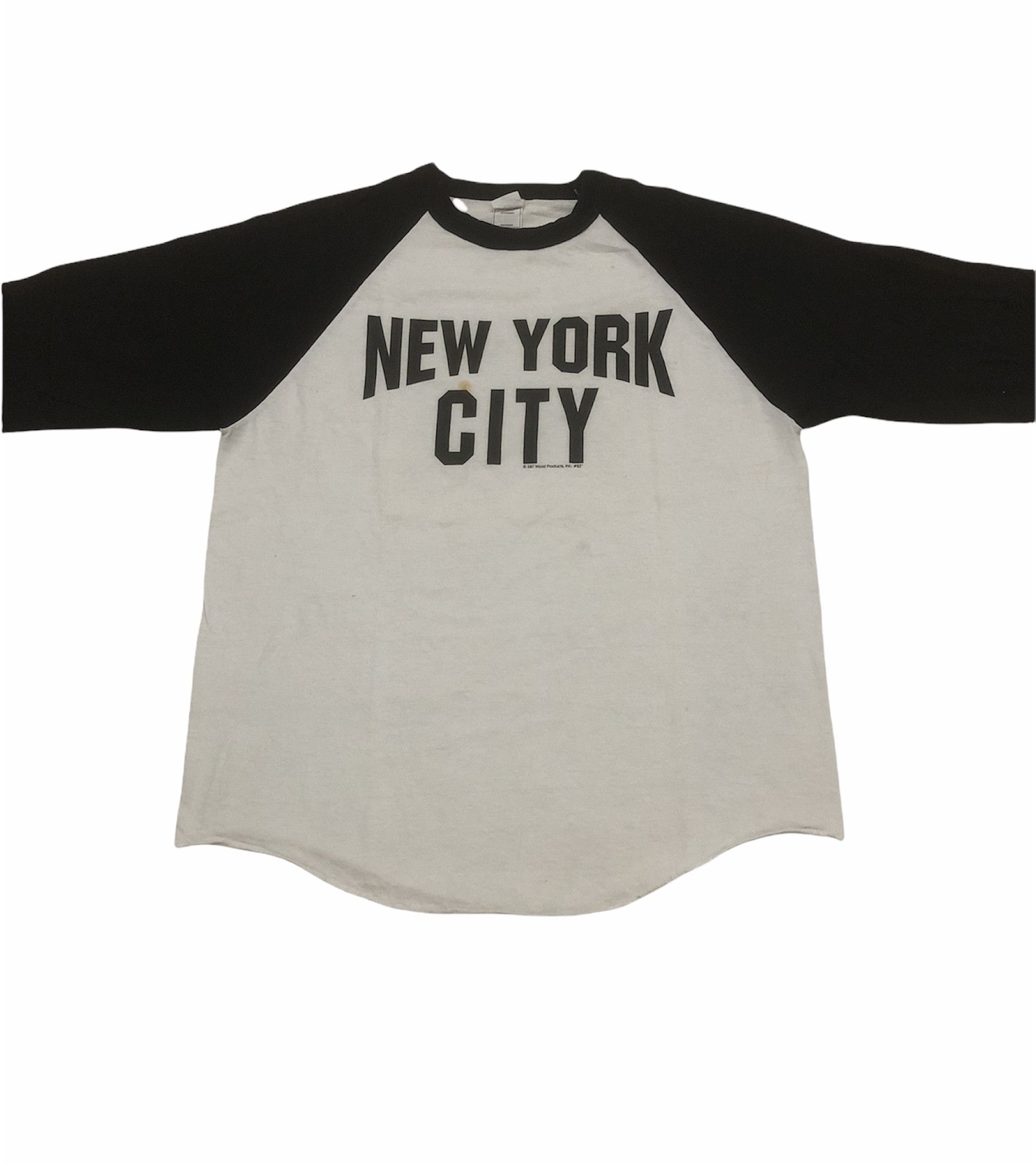 Vintage Vintage Raglan New York City 3Q Tee Size US L / EU 52-54 / 3 - 2 Thumbnail