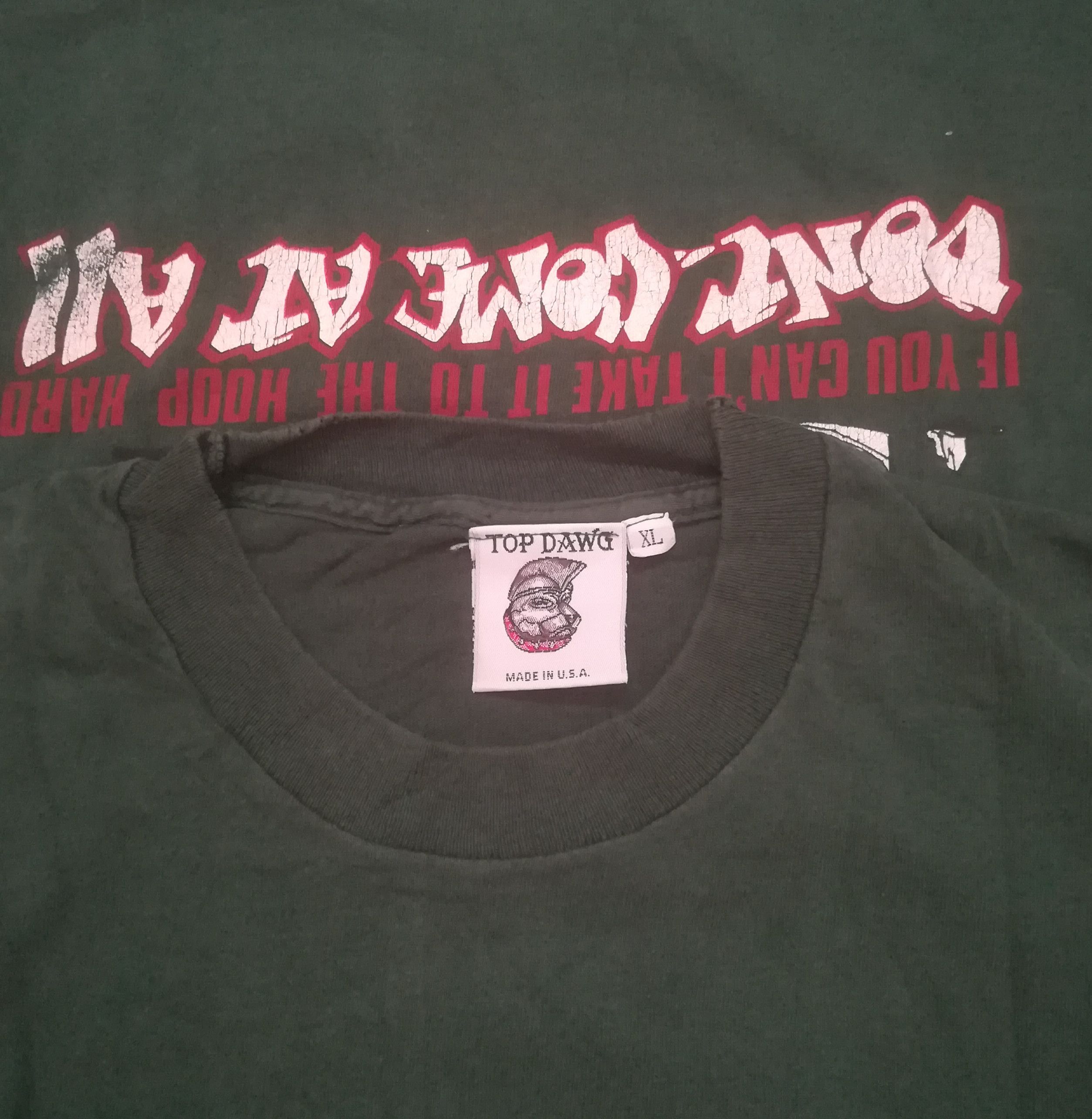 Top Dawg Entertainment × Vintage Vintage Rare 90s Top Dawg Tshirt Size US XL / EU 56 / 4 - 6 Thumbnail