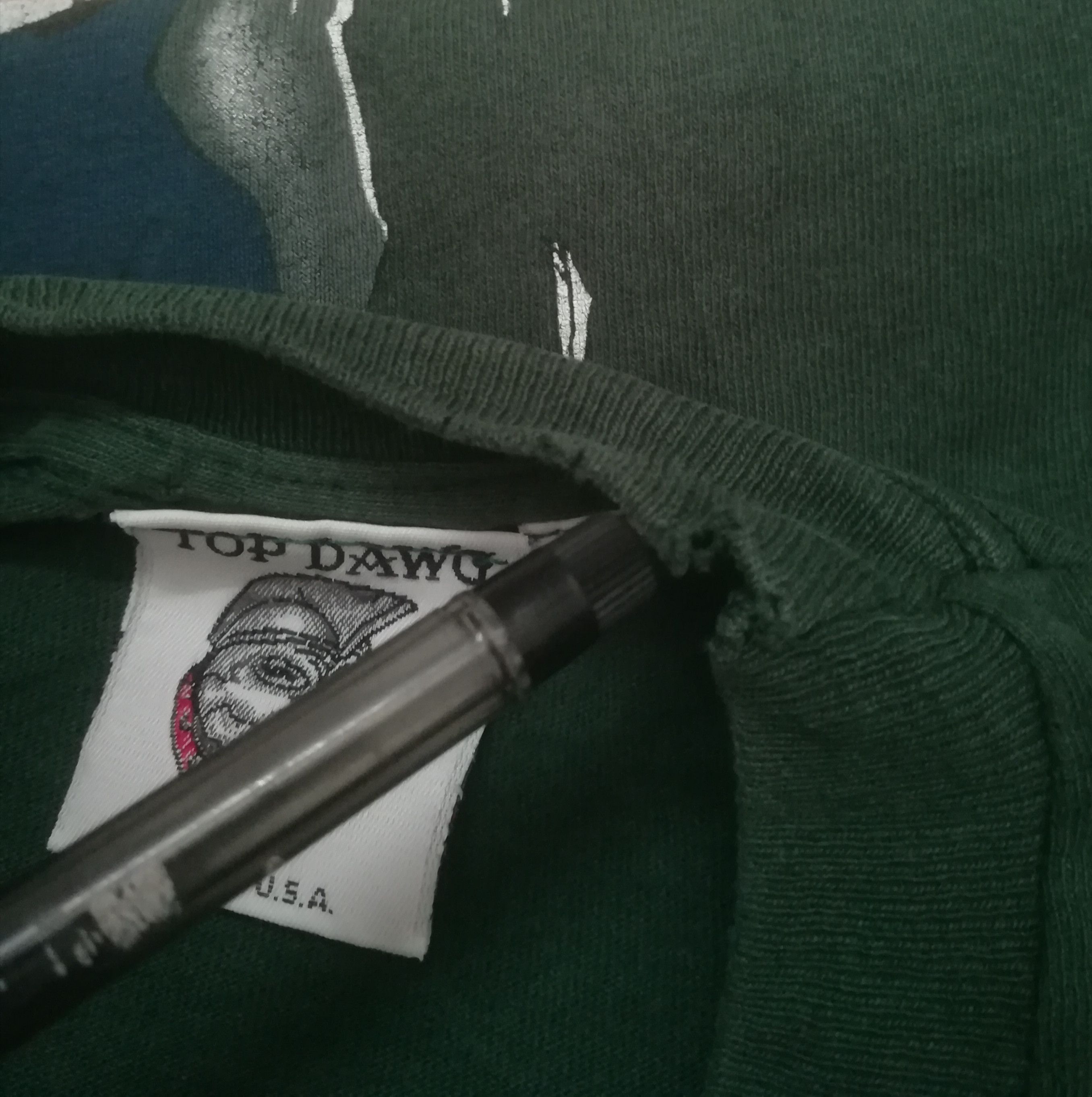 Top Dawg Entertainment × Vintage Vintage Rare 90s Top Dawg Tshirt Size US XL / EU 56 / 4 - 7 Thumbnail