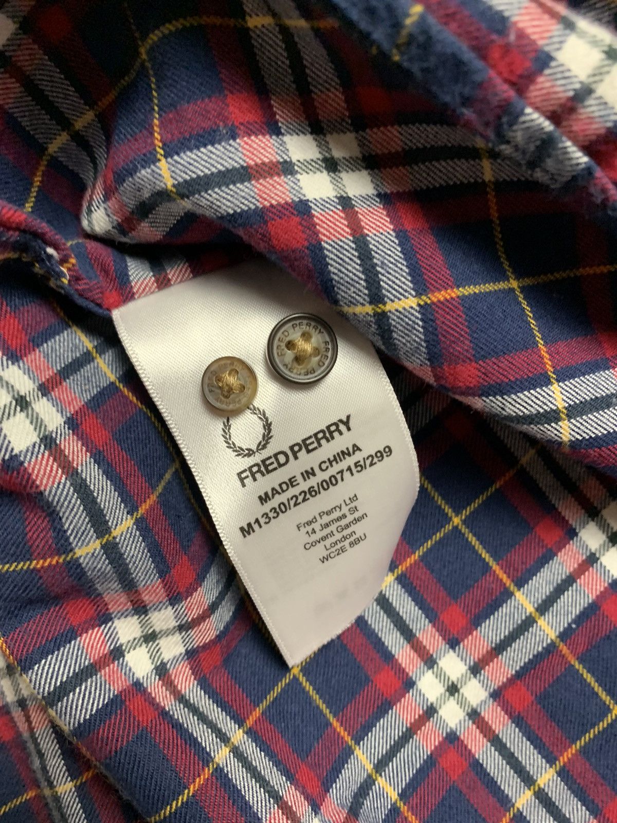 Other Vintage Fred Perry plaid shirt logo size L Size US L / EU 52-54 / 3 - 8 Thumbnail
