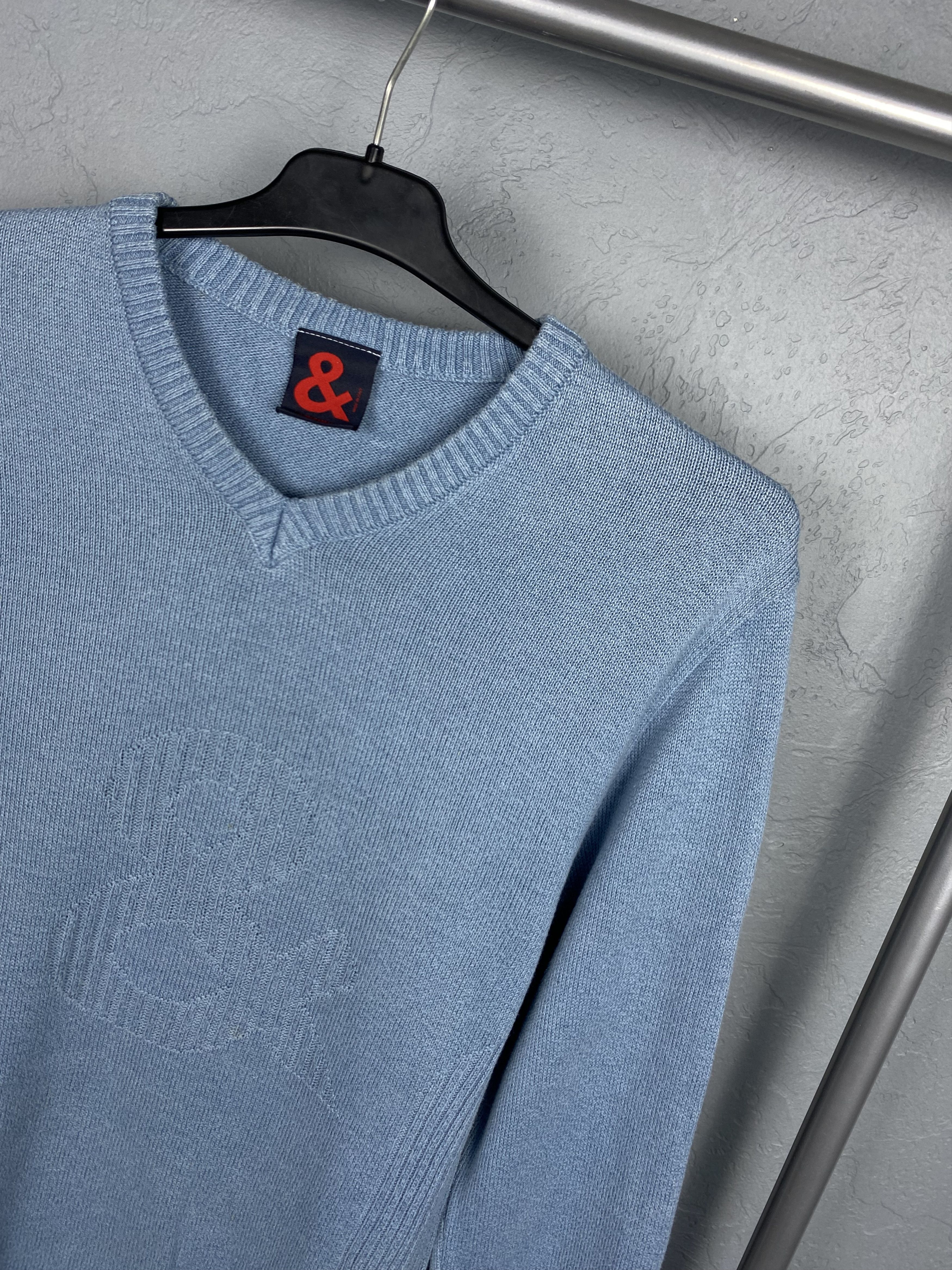 Dolce & Gabbana Dolce & Gabbana Vintage Mens V-neck Sweater Size US M / EU 48-50 / 2 - 2 Thumbnail