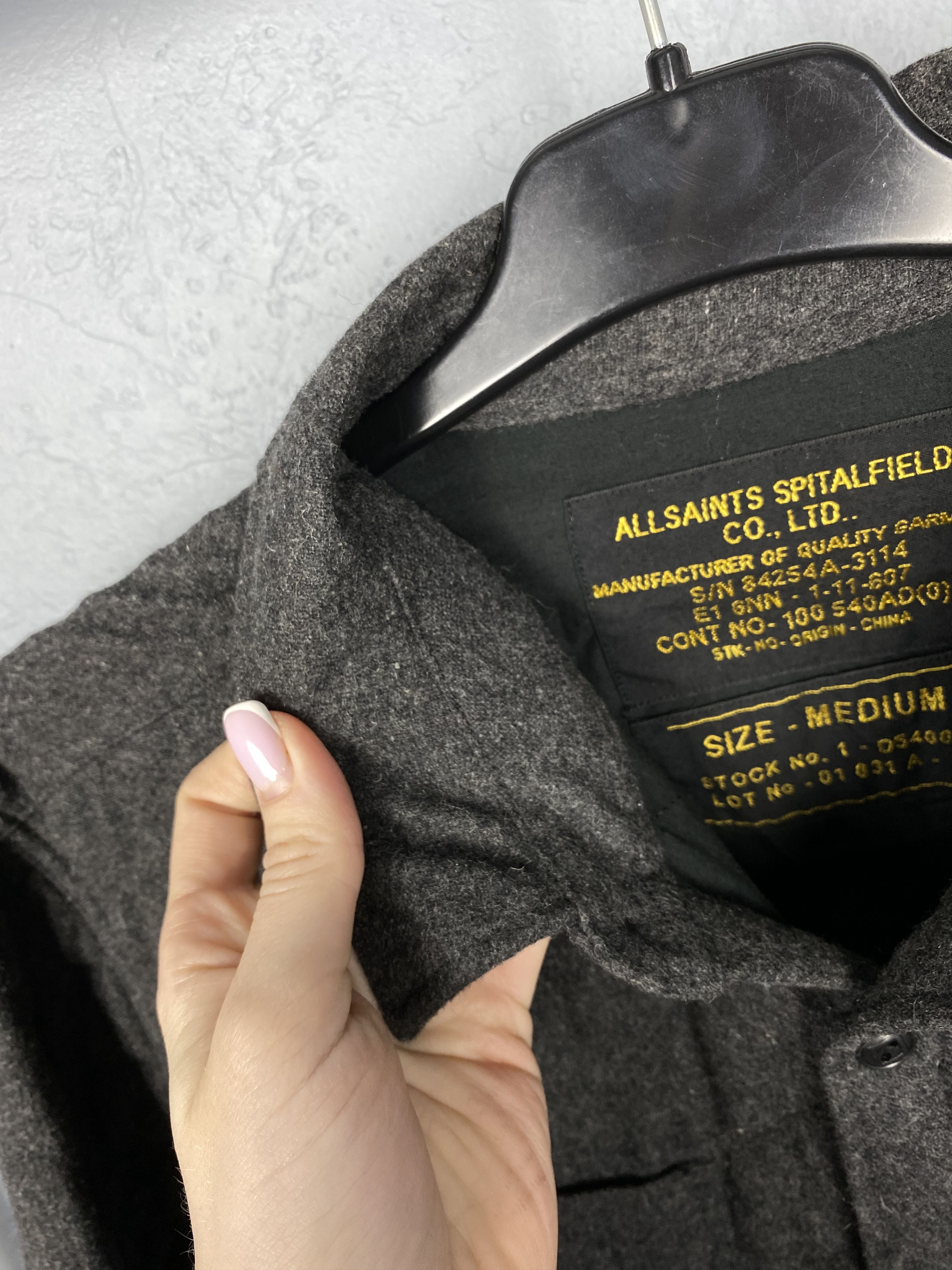 Allsaints Allsaints Vintage Mens Wool Quilted Jacket Size US M / EU 48-50 / 2 - 4 Thumbnail