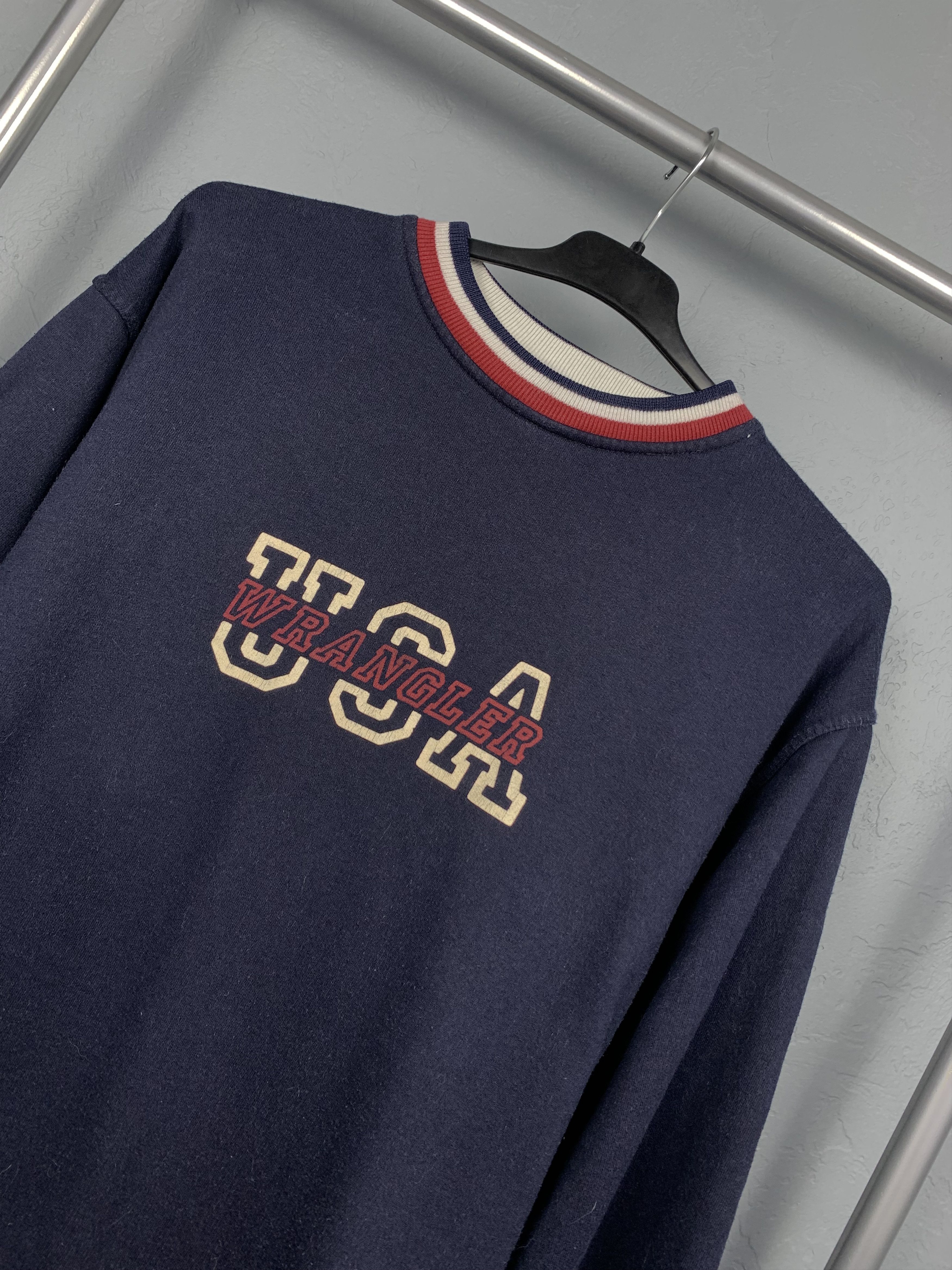 Vintage × Wrangler Wrangler Vintage Mens Sweatshirt Size US S / EU 44-46 / 1 - 2 Thumbnail