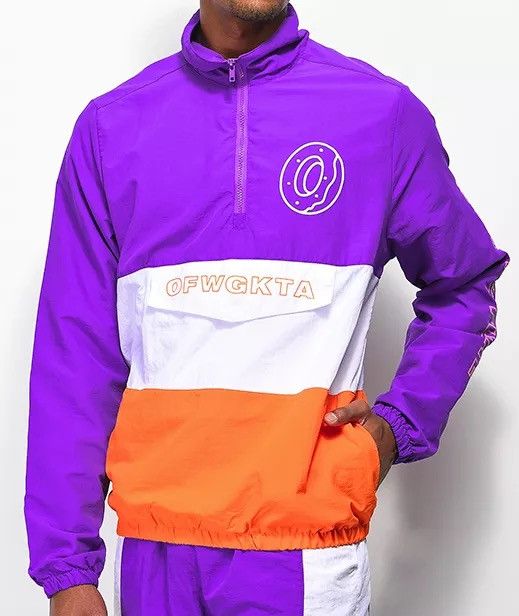 Golf Wang × Tyler The Creator OFWGKTA by Tyler the Creator purple orange anorak jacket Size US XL / EU 56 / 4 - 2 Thumbnail