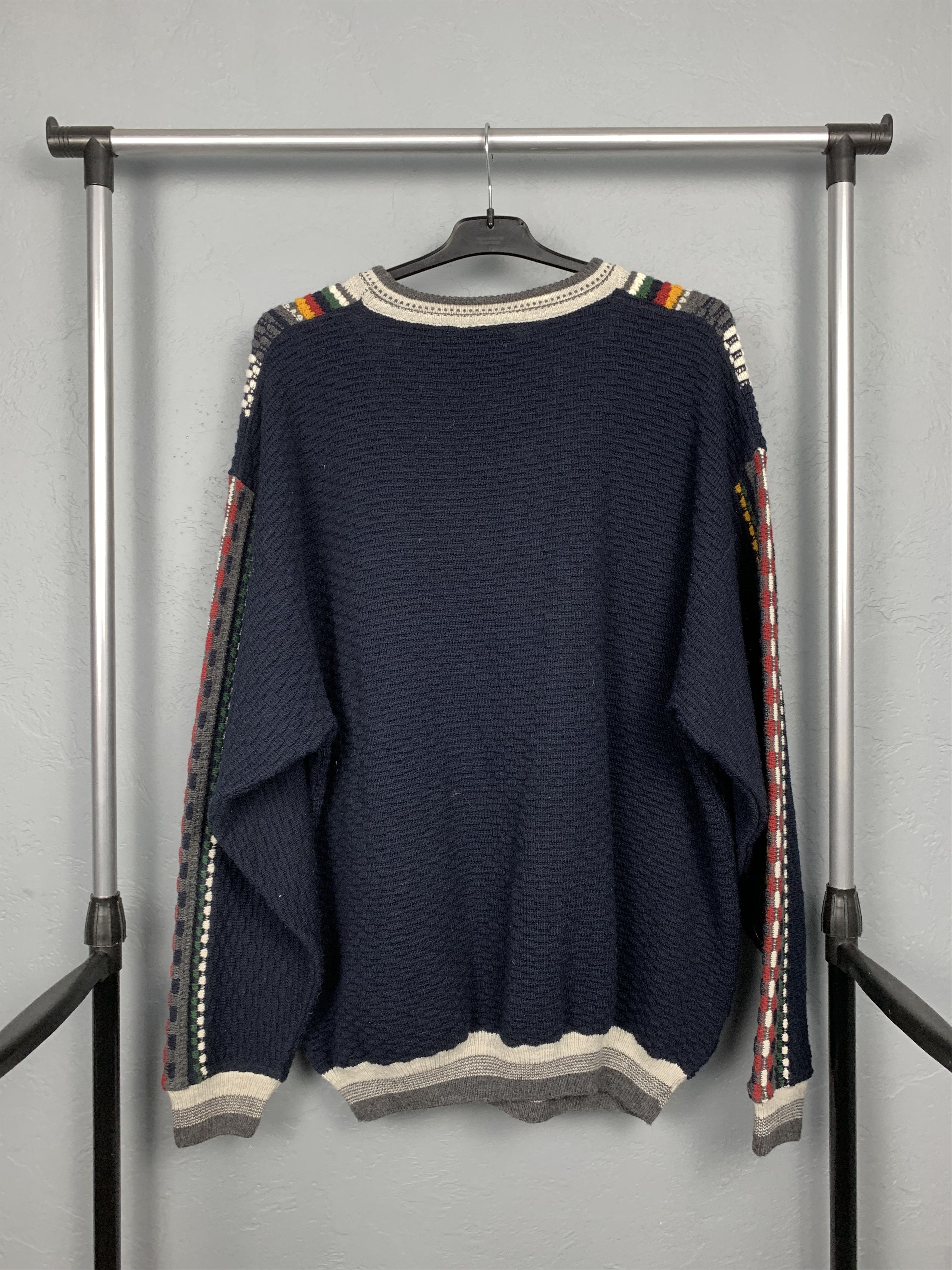 Vintage Vintage Coloured Cable Knit Sweater Coogi Style Size US XL / EU 56 / 4 - 8 Thumbnail