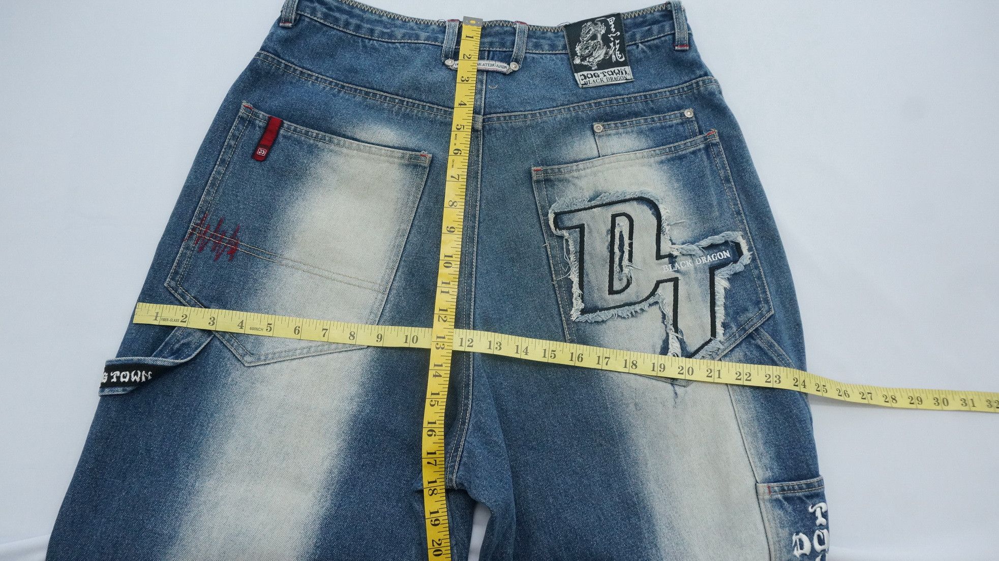 Dogtown 🔥 90s Vintage DOGTOWN Distressed Baggy Worn Jeans Size US 33 - 20 Thumbnail