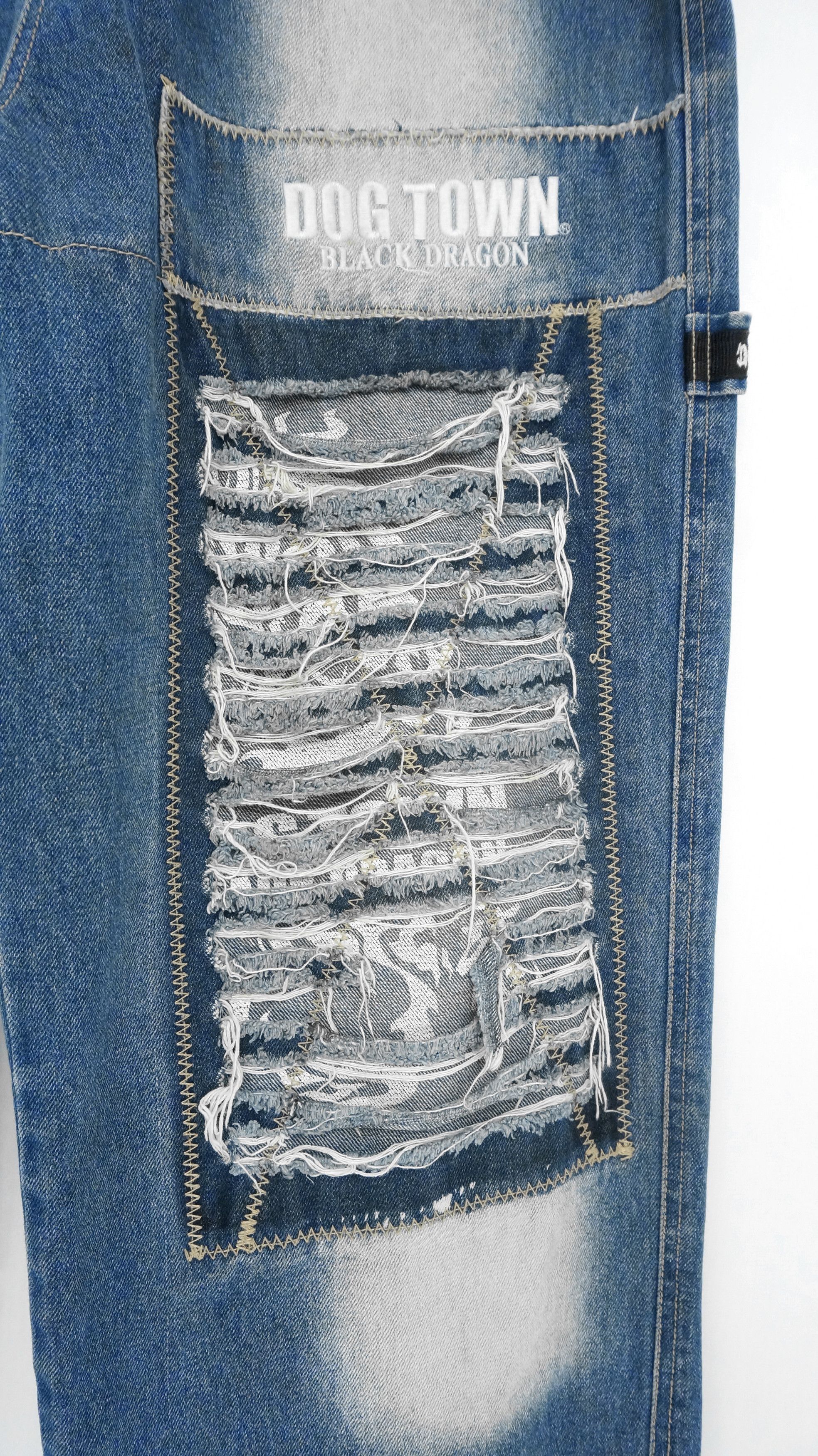 Dogtown 🔥 90s Vintage DOGTOWN Distressed Baggy Worn Jeans Size US 33 - 7 Thumbnail