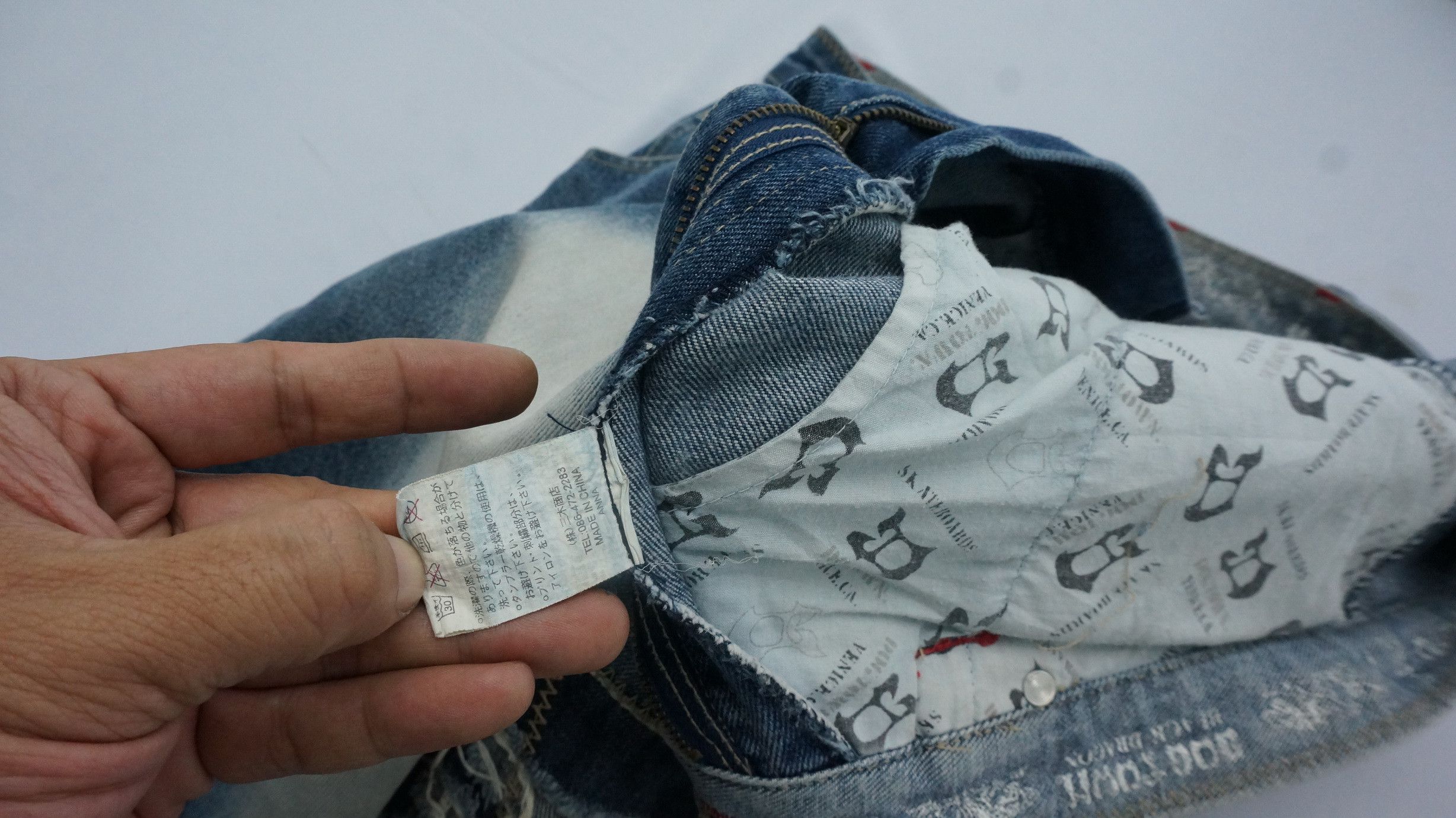 Dogtown 🔥 90s Vintage DOGTOWN Distressed Baggy Worn Jeans Size US 33 - 23 Thumbnail