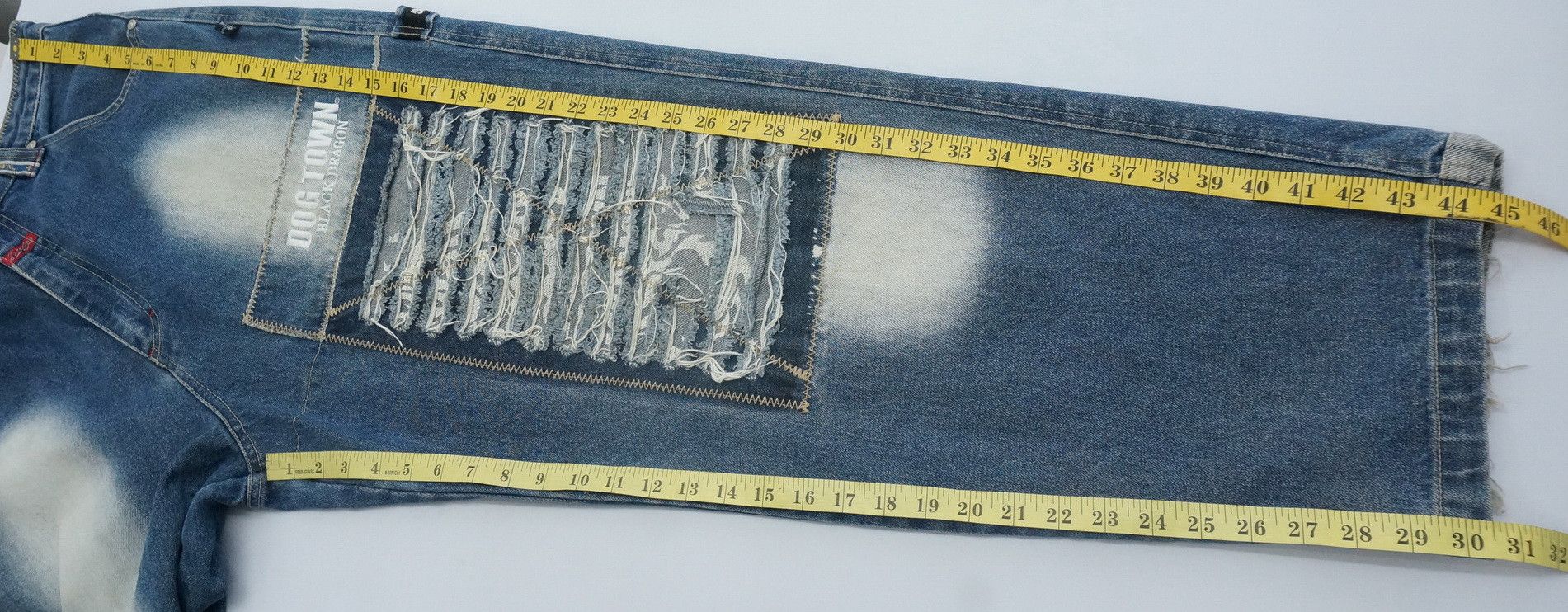 Dogtown 🔥 90s Vintage DOGTOWN Distressed Baggy Worn Jeans Size US 33 - 18 Thumbnail