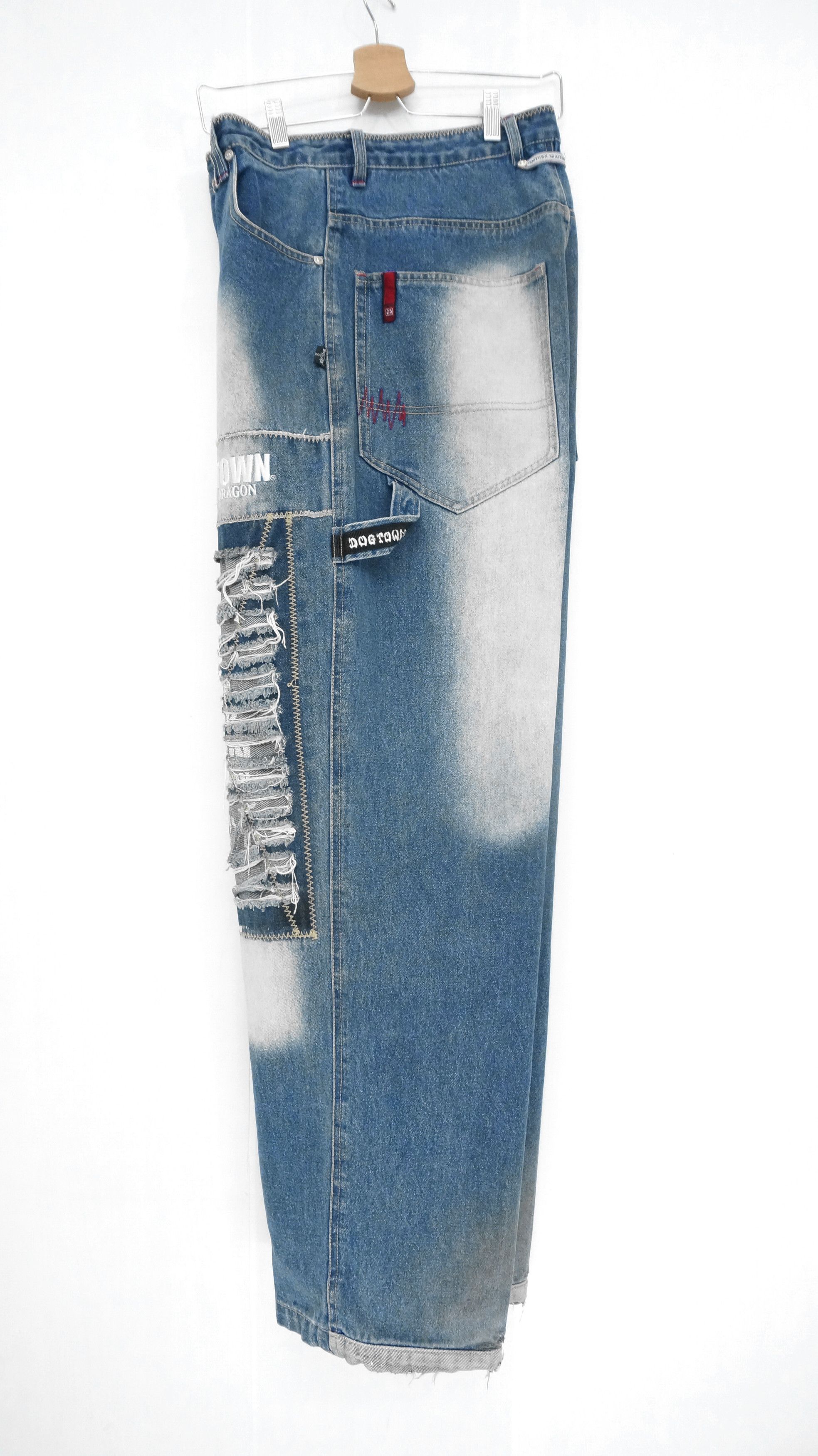 Dogtown 🔥 90s Vintage DOGTOWN Distressed Baggy Worn Jeans Size US 33 - 4 Thumbnail