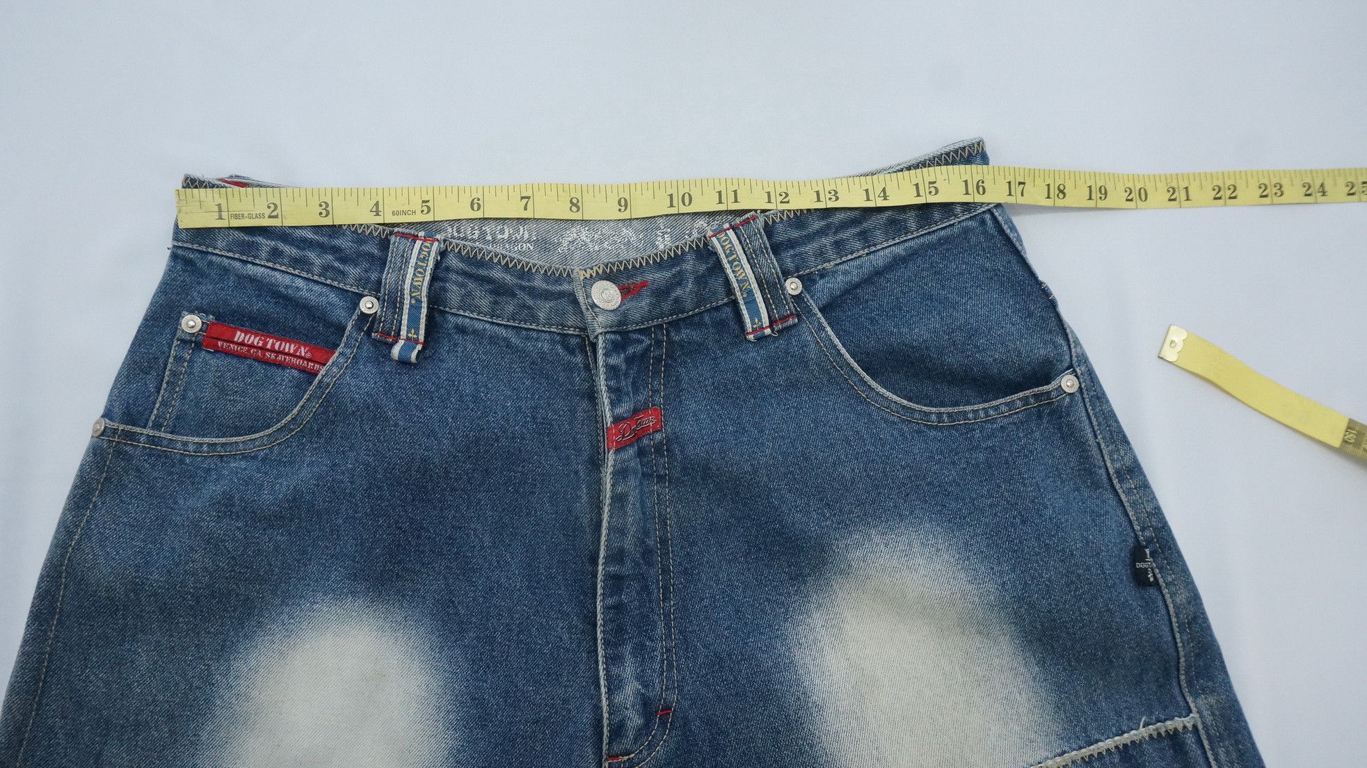 Dogtown 🔥 90s Vintage DOGTOWN Distressed Baggy Worn Jeans Size US 33 - 16 Thumbnail