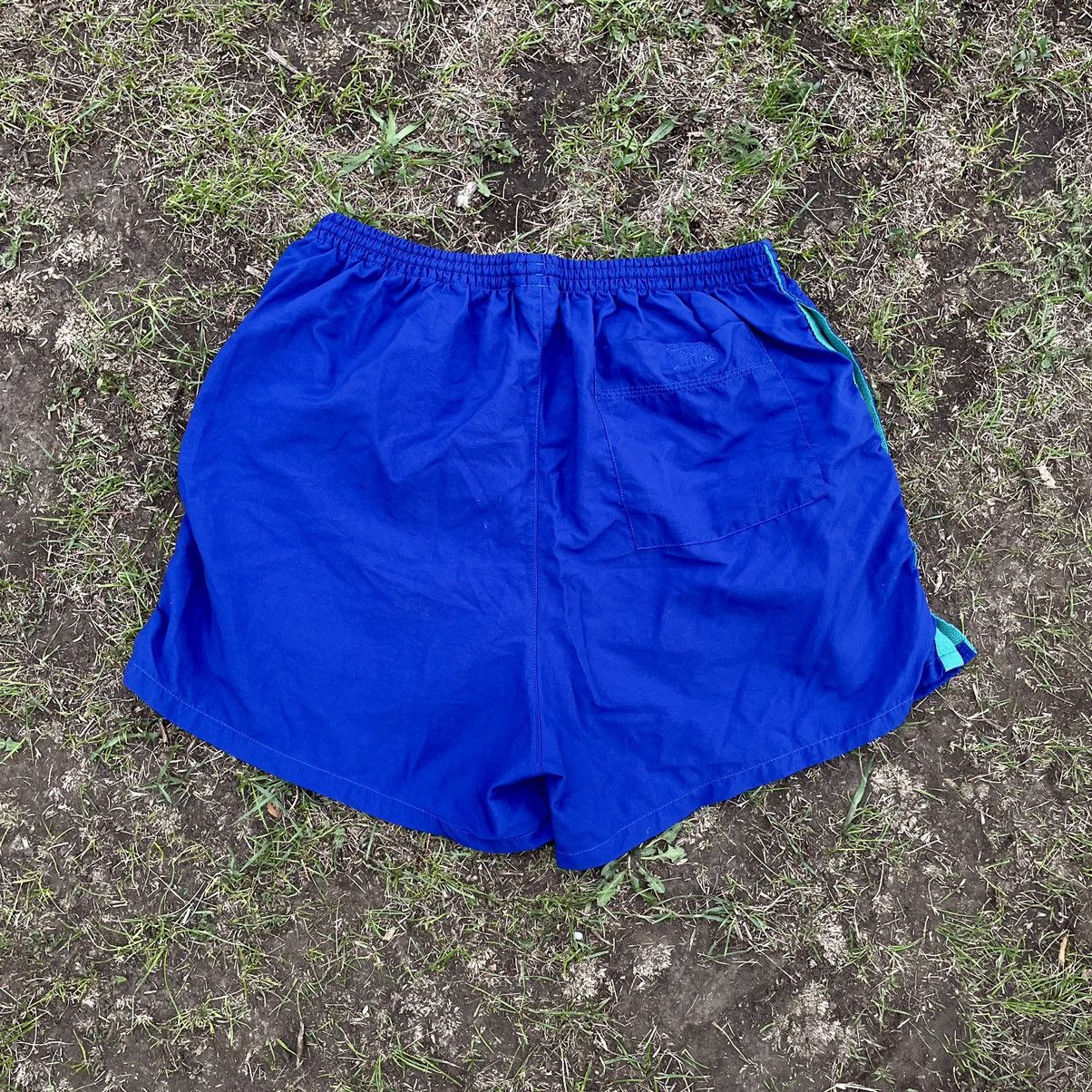 Vintage Vintage 90s Adidas Logo Shorts Streetwear Skate Blue Slim 34 Size US 34 / EU 50 - 5 Thumbnail