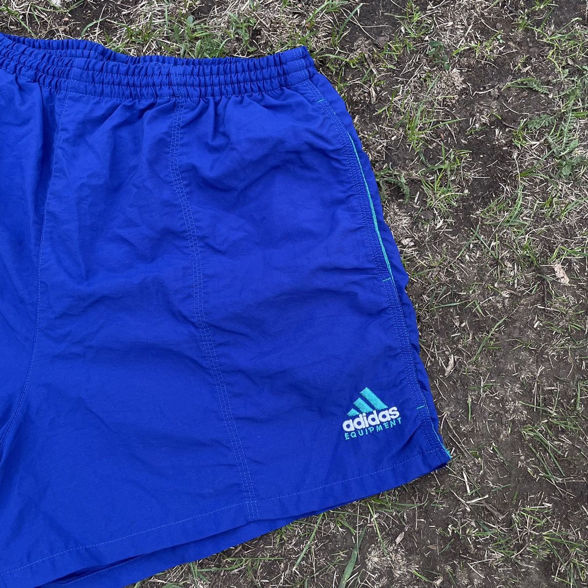 Vintage Vintage 90s Adidas Logo Shorts Streetwear Skate Blue Slim 34 Size US 34 / EU 50 - 2 Thumbnail