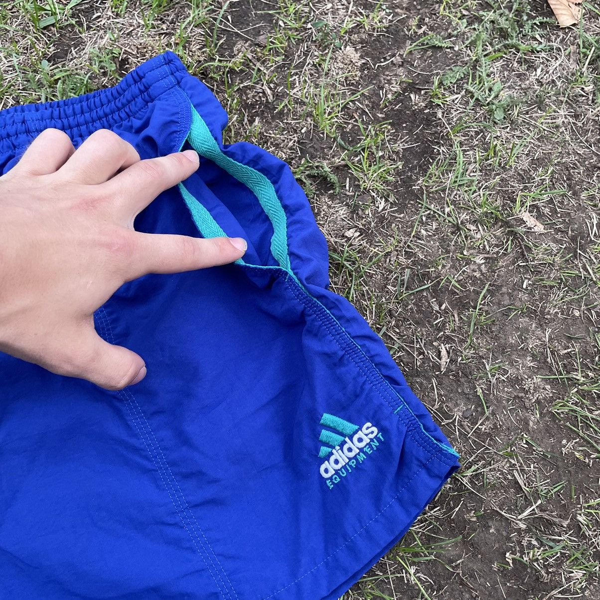Vintage Vintage 90s Adidas Logo Shorts Streetwear Skate Blue Slim 34 Size US 34 / EU 50 - 3 Thumbnail