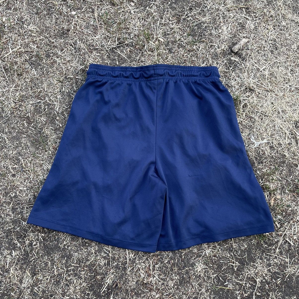 Vintage Vintage 90s Nike Swoosh Shorts Streetwear Blue Bleached 30 Size US 30 / EU 46 - 5 Thumbnail