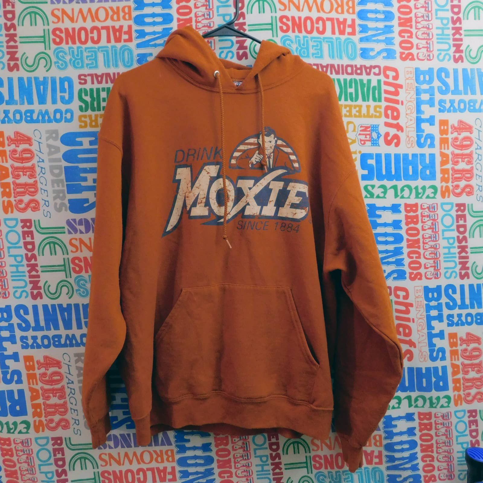 Moxie Orange Pullover Hoodie