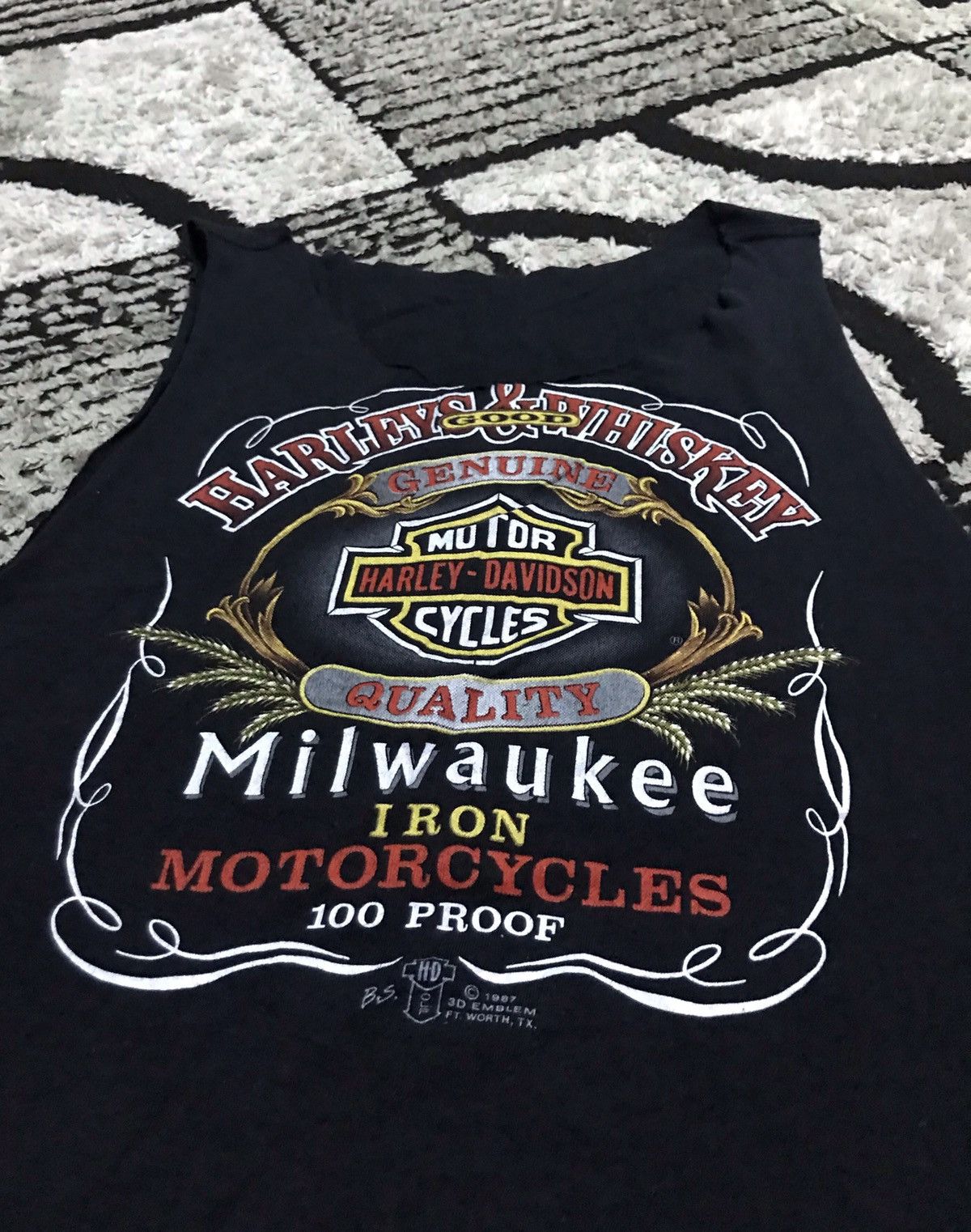 Harley Davidson × Vintage Vintage 80s 3d harley davidson tee Size US M / EU 48-50 / 2 - 8 Thumbnail