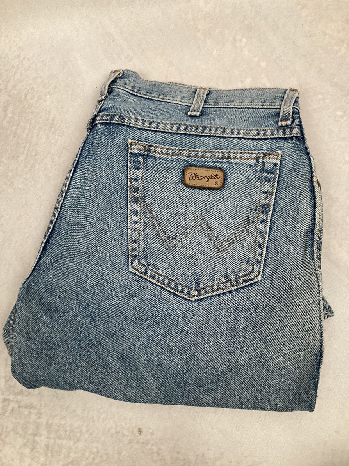 Vintage Vintage Wrangler Blue Classic Denim Pants 90s Size US 34 / EU 50 - 5 Thumbnail
