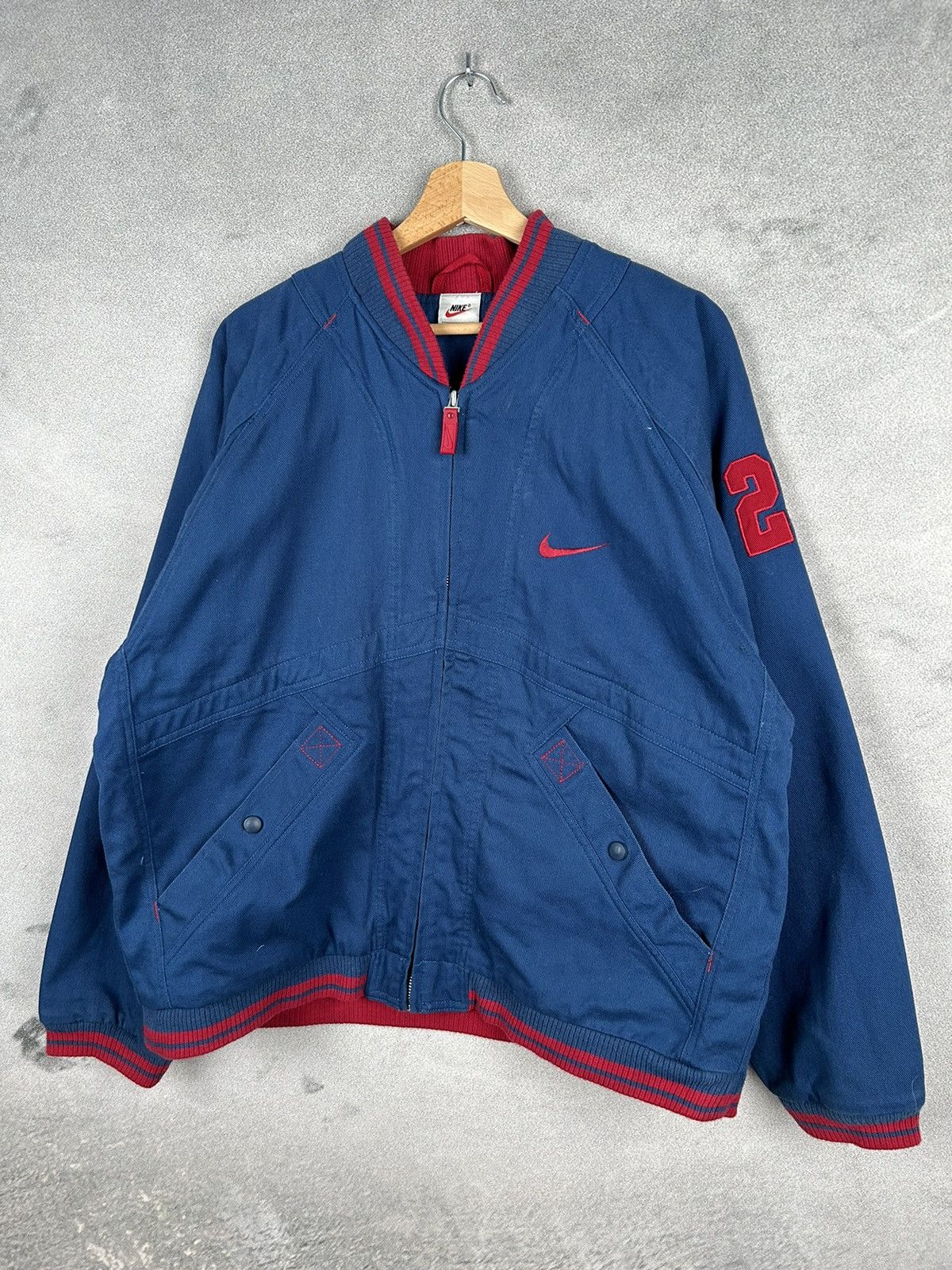 Nike Vintage 90s Nike Big Logo Swoosh Spellout Rare Streetwear Size US M / EU 48-50 / 2 - 3 Thumbnail