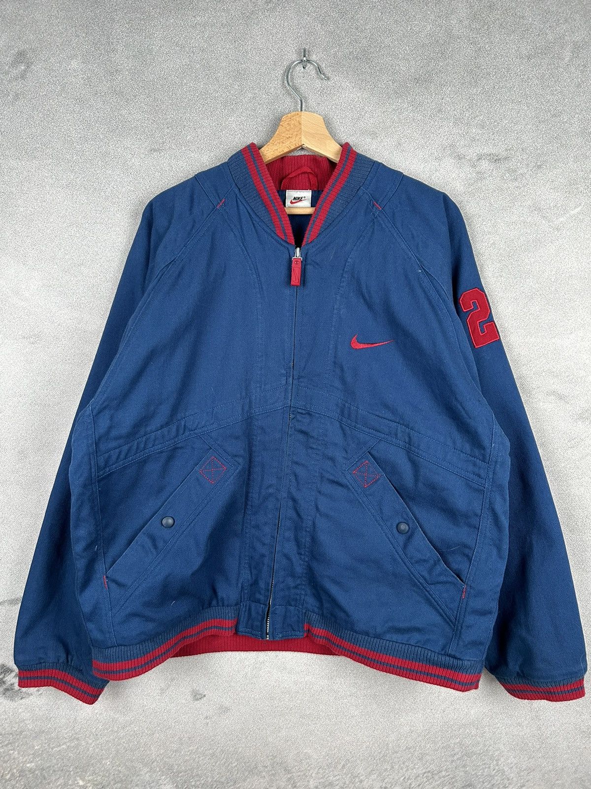 Nike Vintage 90s Nike Big Logo Swoosh Spellout Rare Streetwear Size US M / EU 48-50 / 2 - 2 Thumbnail
