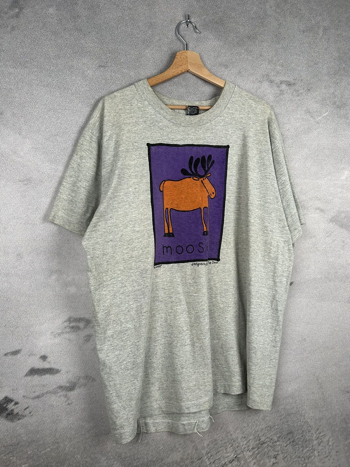 Vintage Vintage 80s/90s Moose Animal Tee Graphic Retro Size US XL / EU 56 / 4 - 4 Thumbnail