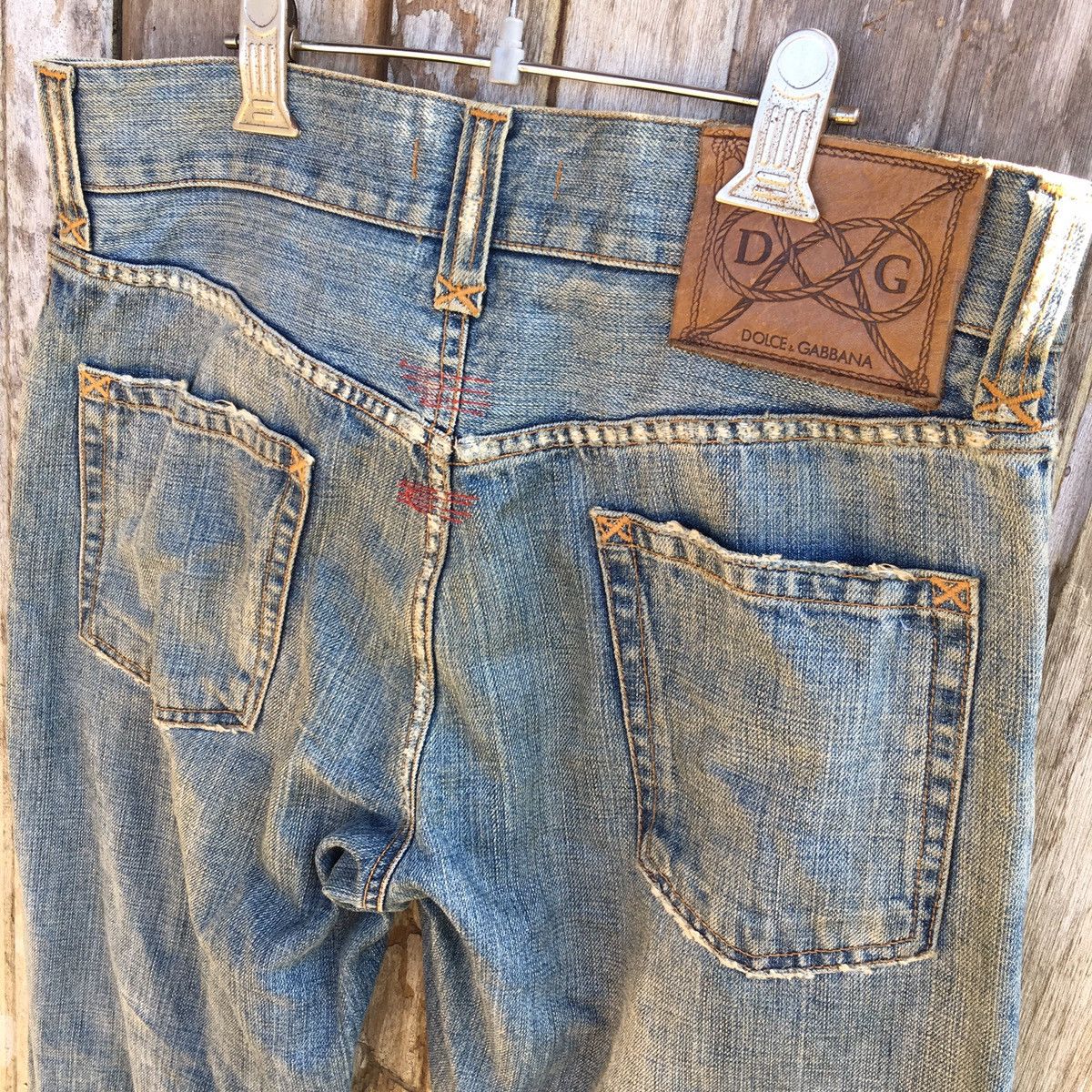 Dolce & Gabbana Thrashed Vintage Dolce & Gabbana DISTRESSED ERD GRUNGE JEANS Size US 33 - 5 Thumbnail