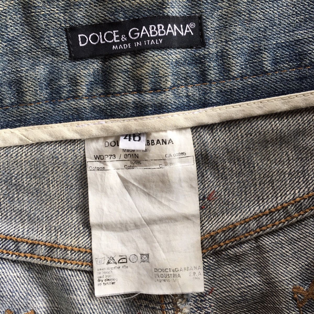 Dolce & Gabbana Thrashed Vintage Dolce & Gabbana DISTRESSED ERD GRUNGE JEANS Size US 33 - 3 Thumbnail
