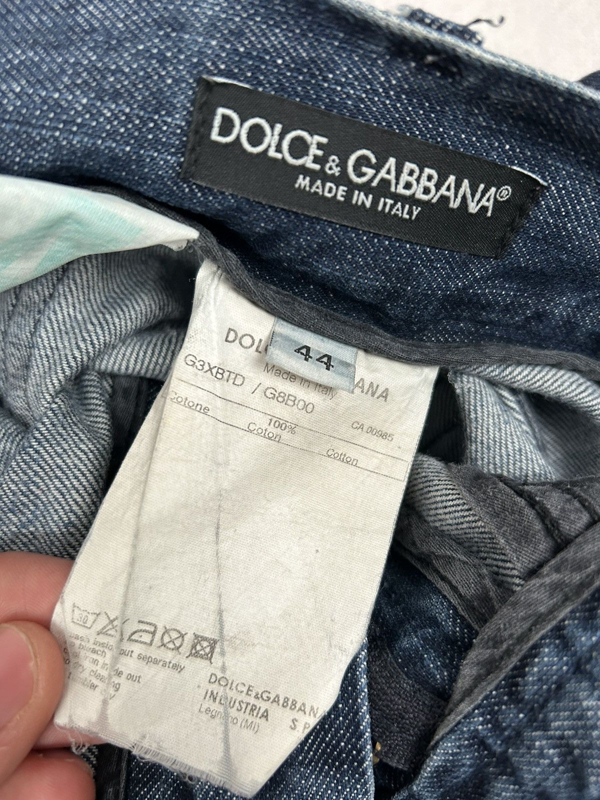 Designer Vintage Dolce & Gabbana Denim Pants Designer 90s Luxury Size US 30 / EU 46 - 7 Thumbnail