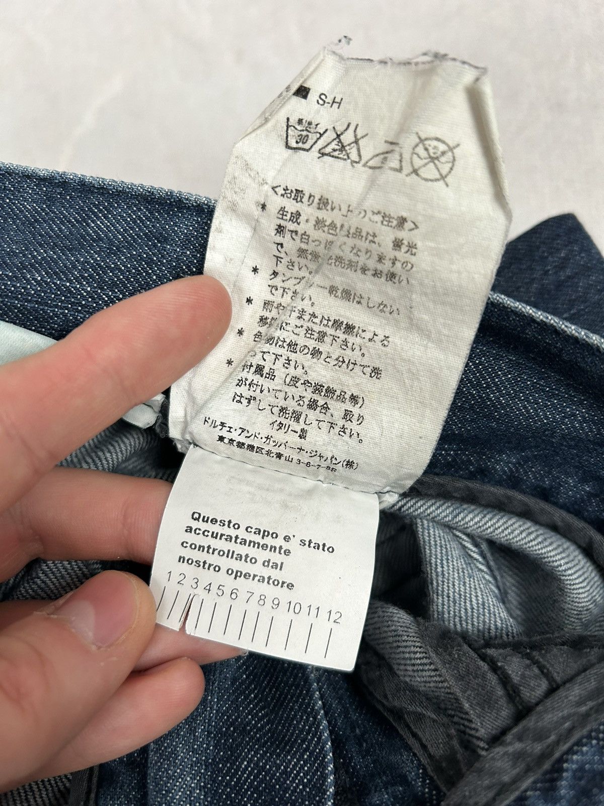 Designer Vintage Dolce & Gabbana Denim Pants Designer 90s Luxury Size US 30 / EU 46 - 8 Thumbnail