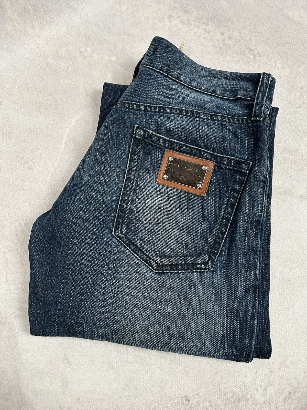 Designer Vintage Dolce & Gabbana Denim Pants Designer 90s Luxury Size US 30 / EU 46 - 5 Thumbnail