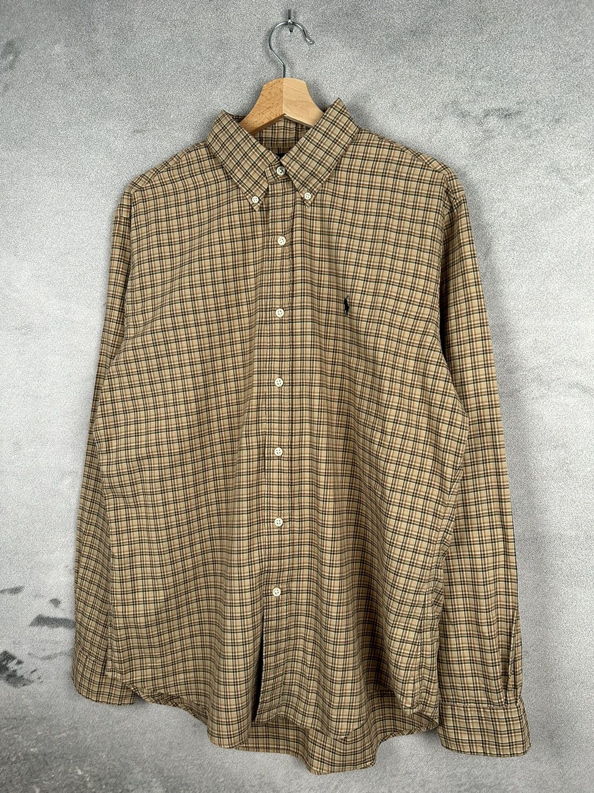Polo Ralph Lauren Vintage Polo Ralph Lauren Checked Polo Shirt Pony Logo Size US L / EU 52-54 / 3 - 2 Thumbnail
