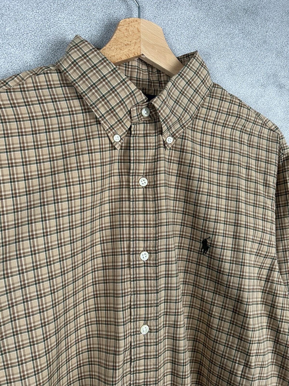 Polo Ralph Lauren Vintage Polo Ralph Lauren Checked Polo Shirt Pony Logo Size US L / EU 52-54 / 3 - 4 Thumbnail