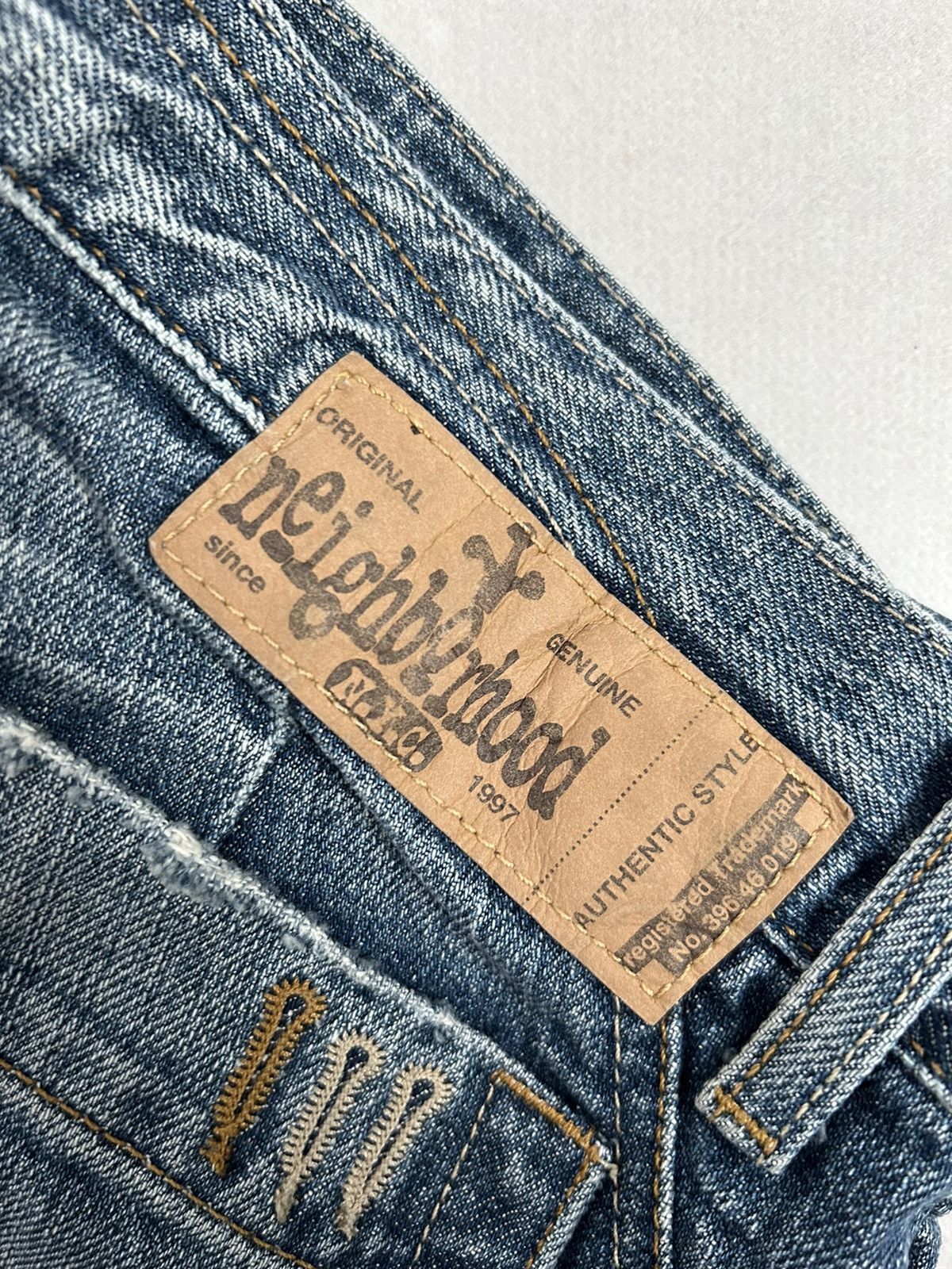 Vintage Vintage Neighborhood NYC Baggy Wide Denim Pants 90s USA Size US 33 - 6 Thumbnail