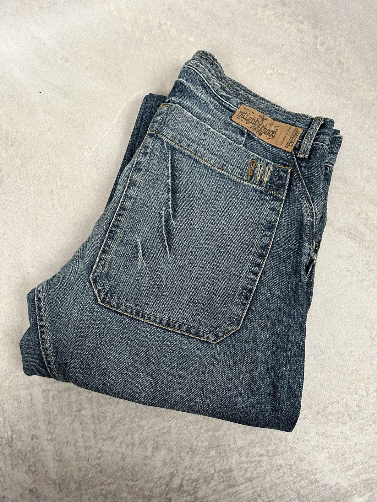 Vintage Vintage Neighborhood NYC Baggy Wide Denim Pants 90s USA Size US 33 - 5 Thumbnail