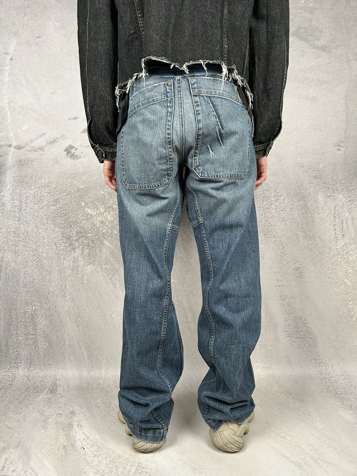 Vintage Vintage Neighborhood NYC Baggy Wide Denim Pants 90s USA Size US 33 - 2 Thumbnail