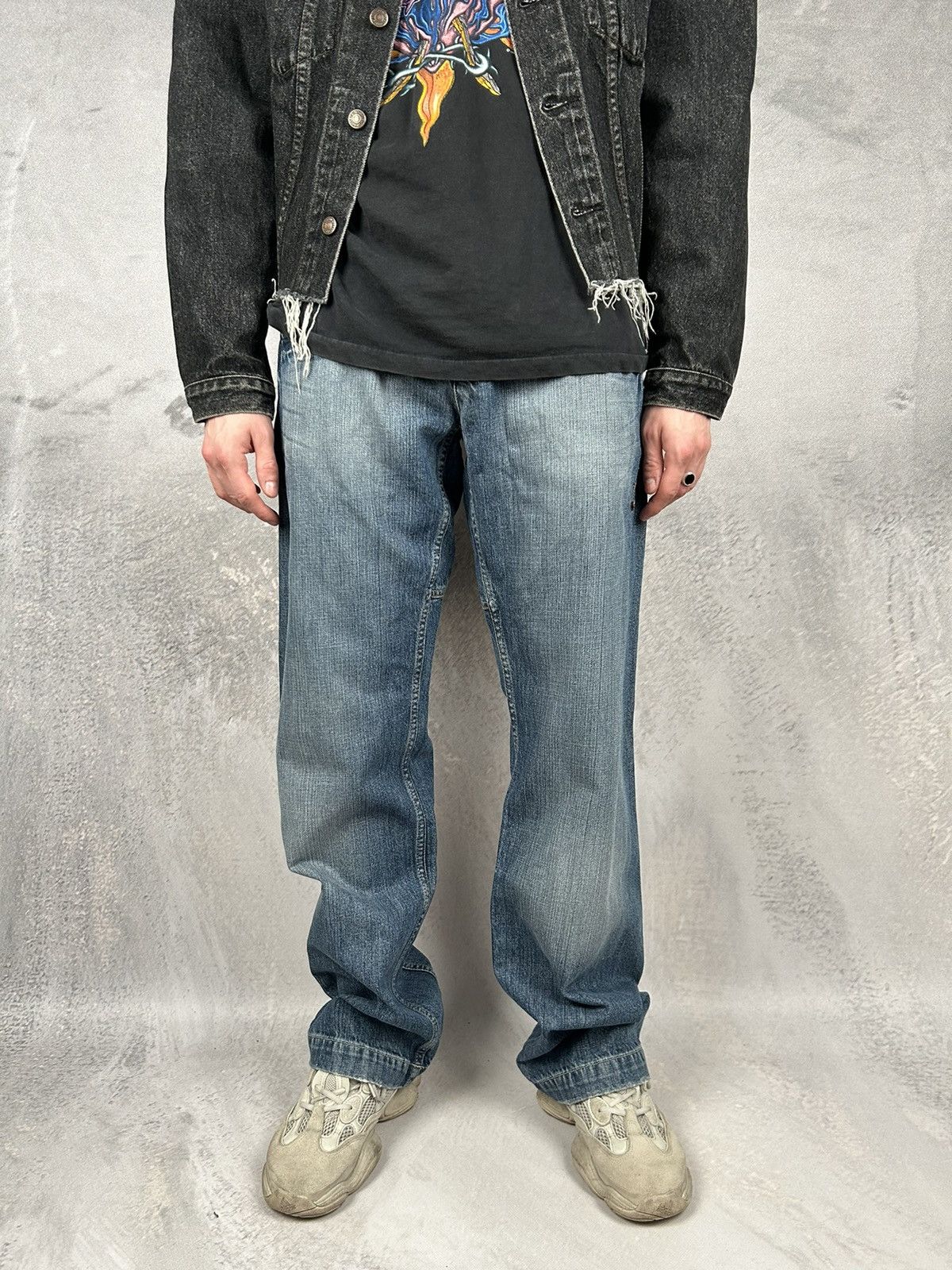 Vintage Vintage Neighborhood NYC Baggy Wide Denim Pants 90s USA Size US 33 - 3 Thumbnail