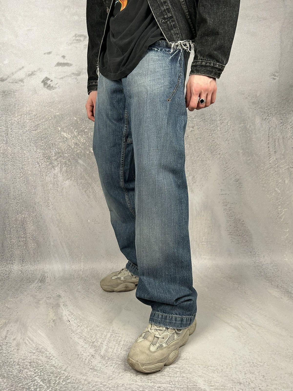 Vintage Vintage Neighborhood NYC Baggy Wide Denim Pants 90s USA Size US 33 - 1 Thumbnail