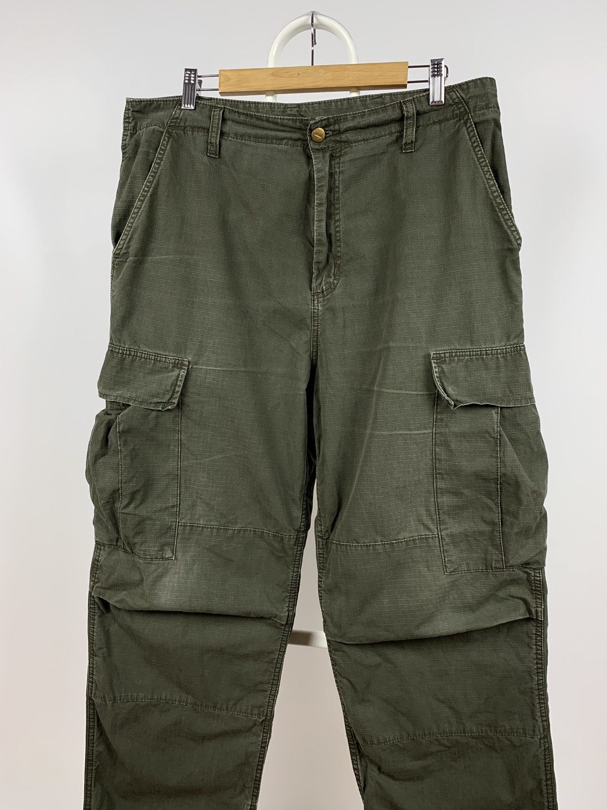 Carhartt Vintage Carhartt Khaki Cargo Pants Travis Style Size US 34 / EU 50 - 13 Thumbnail