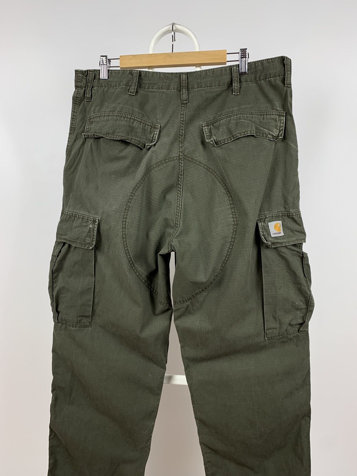 Carhartt Vintage Carhartt Khaki Cargo Pants Travis Style Size US 34 / EU 50 - 8 Thumbnail