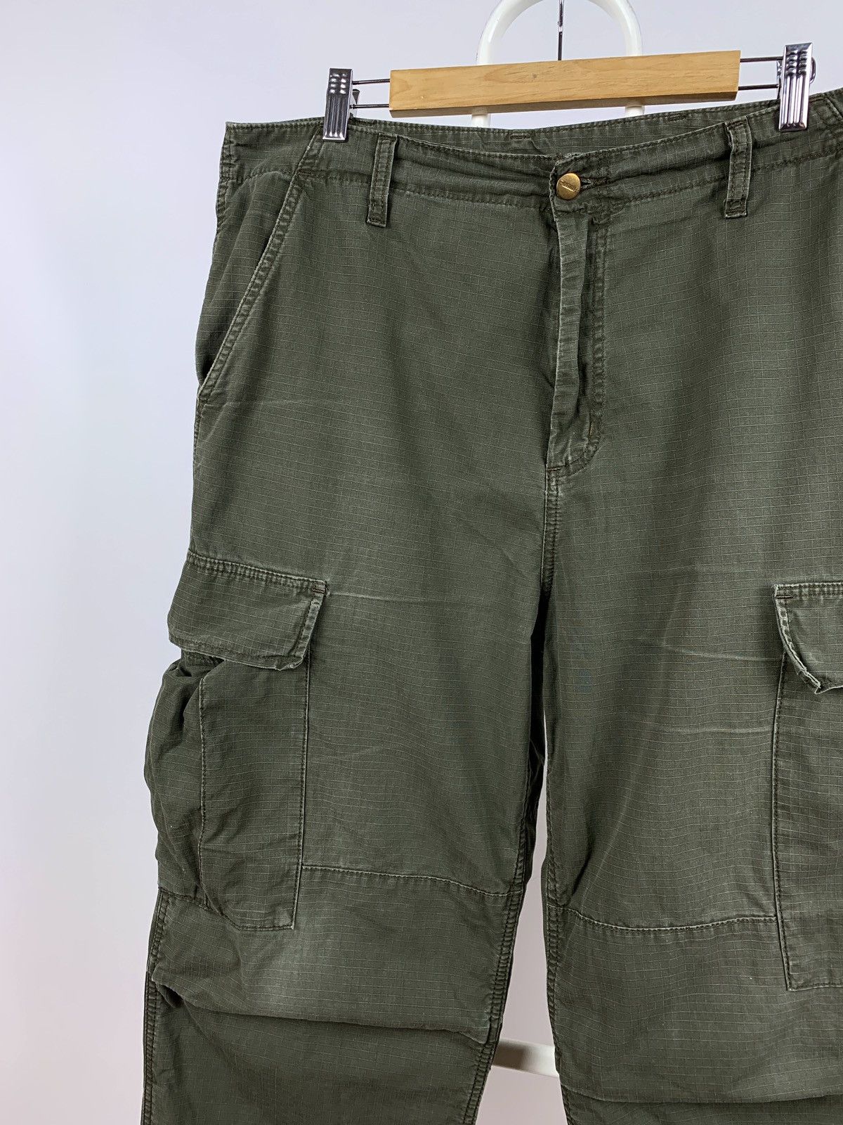 Carhartt Vintage Carhartt Khaki Cargo Pants Travis Style Size US 34 / EU 50 - 15 Thumbnail