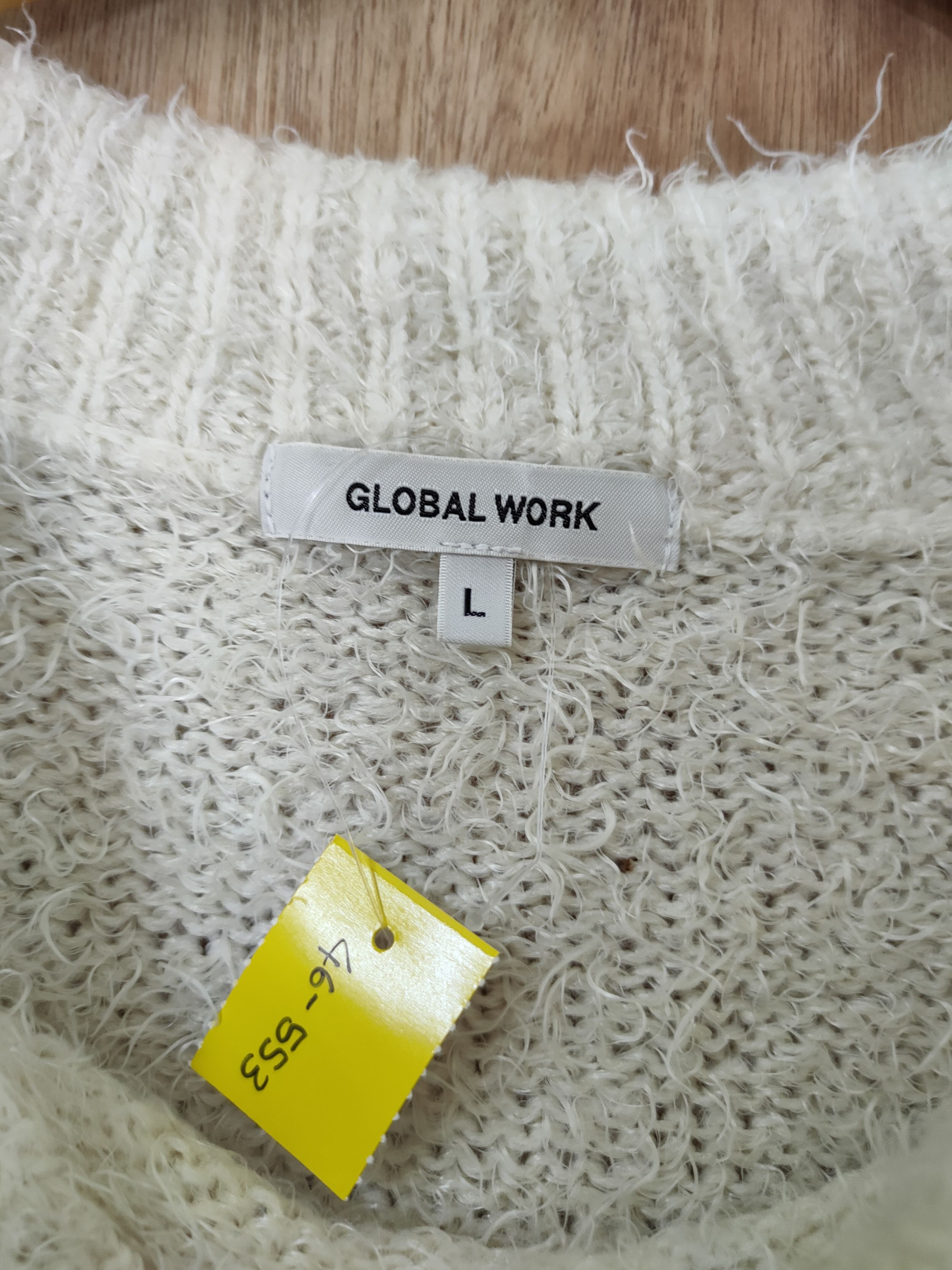 Global Work D Global Work mohair fur shaggy knitwear japan #46-553 Size US L / EU 52-54 / 3 - 5 Thumbnail
